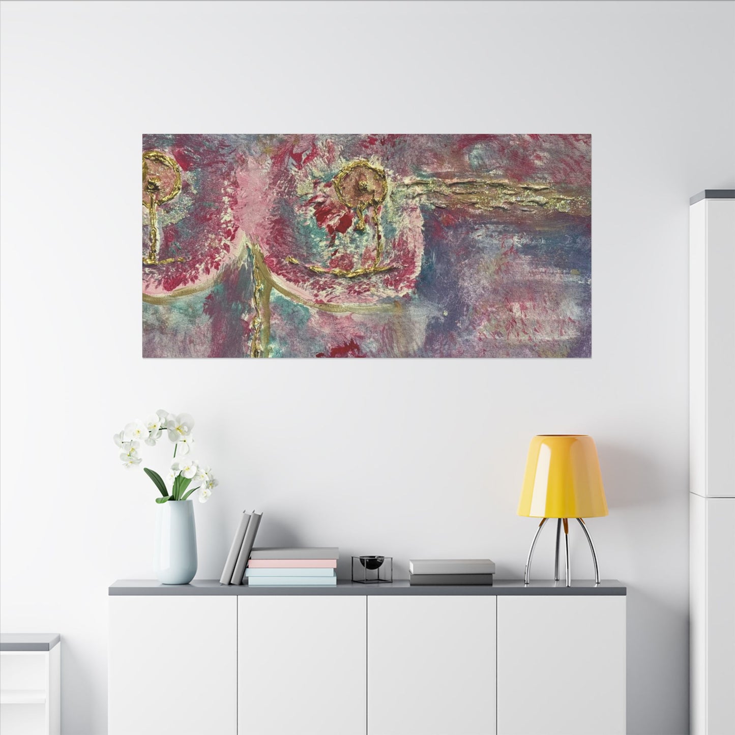 ScART (Scar Art) Canvas Print - painted by Rachel Giammolva titled "Pink is Beautiful"