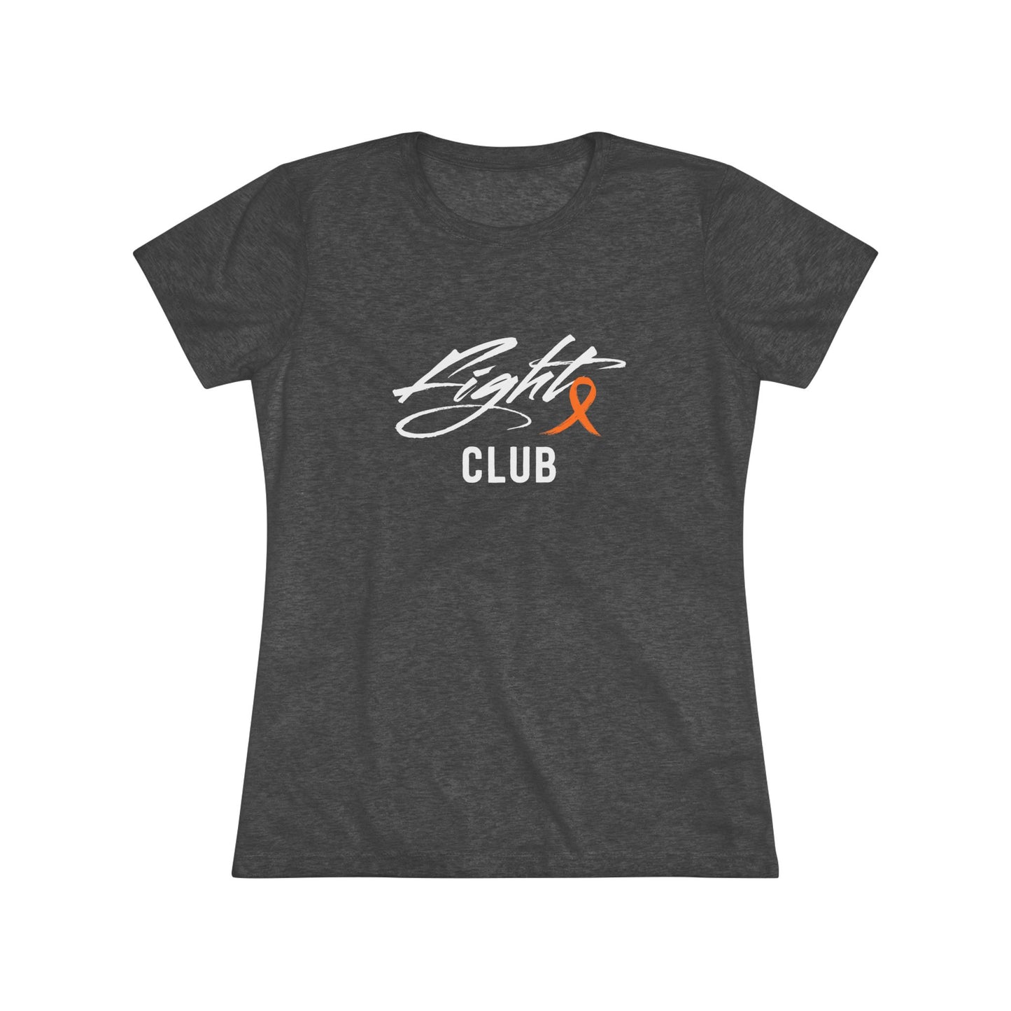 Lightweight Women's Tee with Orange Awareness Ribbon, Cancer Awareness Shirt, Gift for Her, Support Tee, Casual Wear