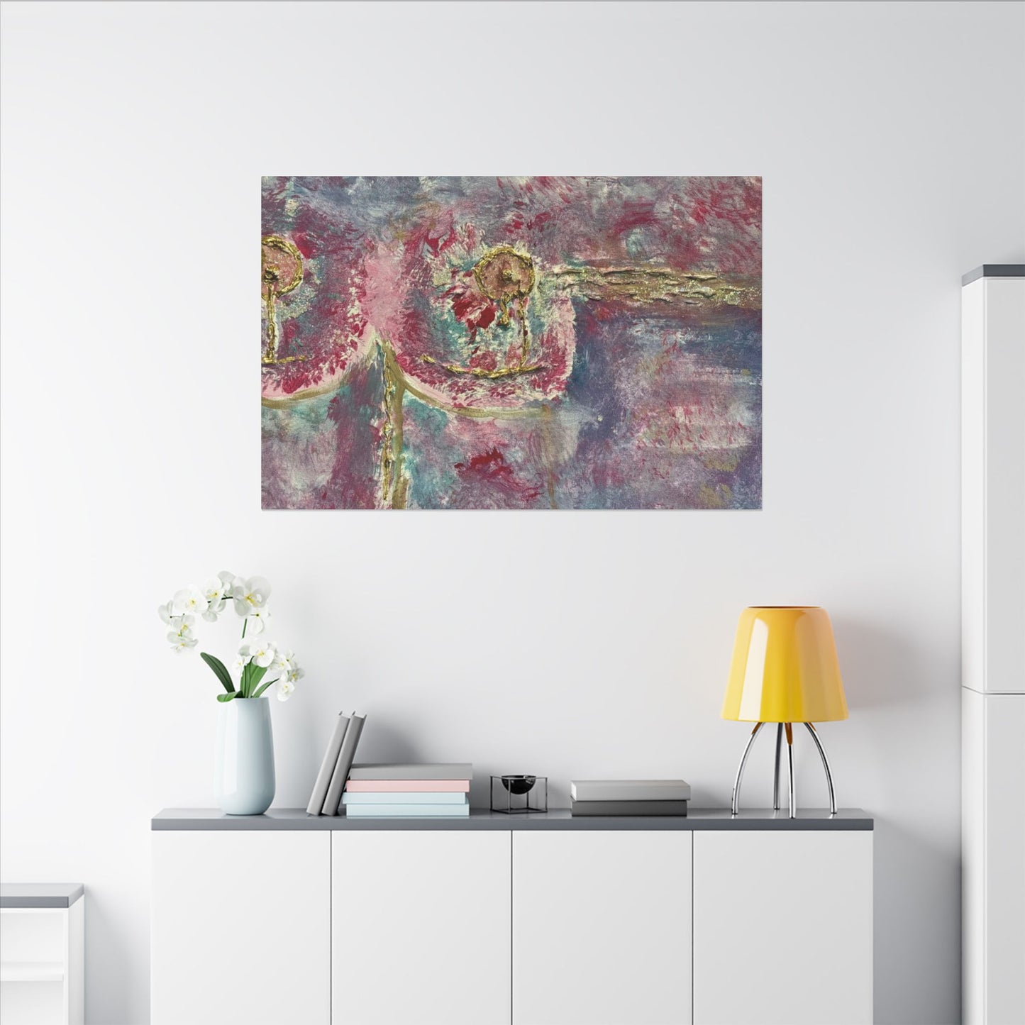ScART (Scar Art) Canvas Print - painted by Rachel Giammolva titled "Pink is Beautiful"