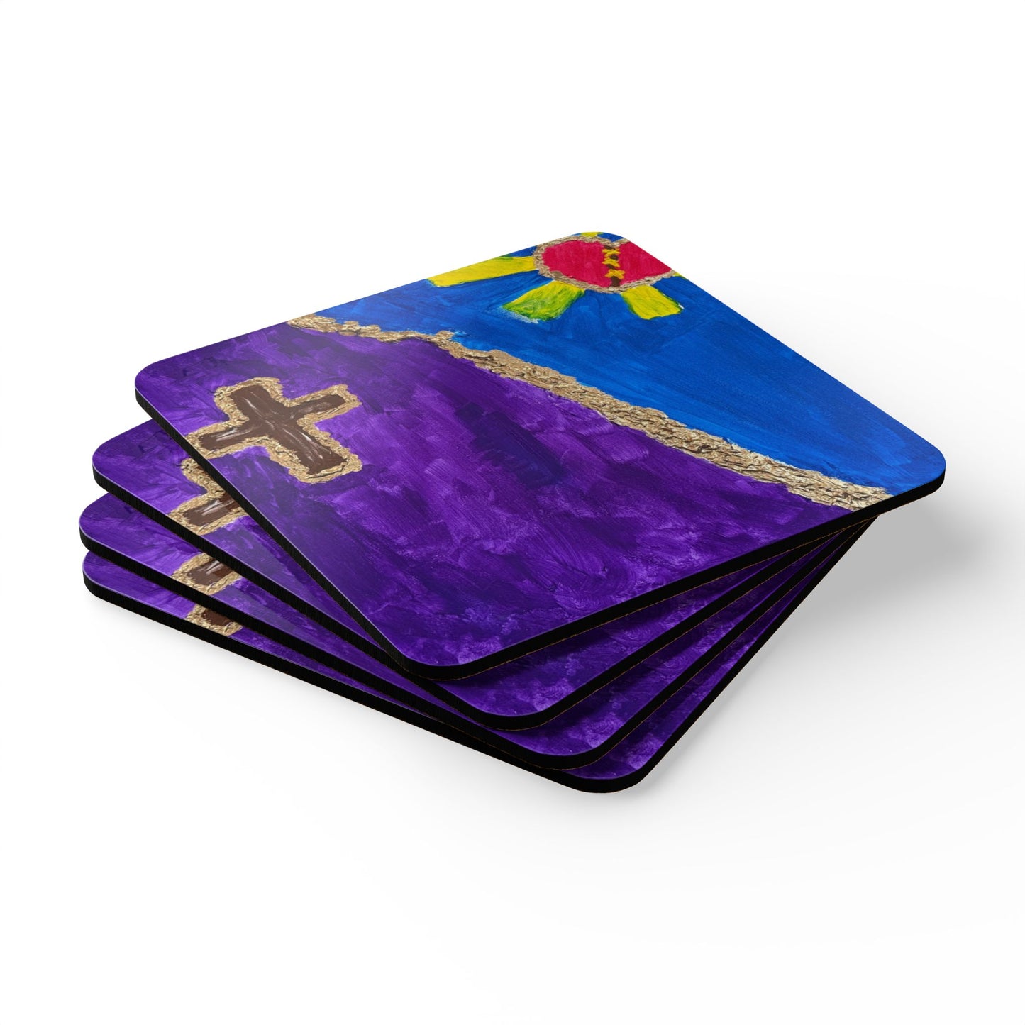 Corkwood Coaster Set - by Richard Turner, husband of a cancer survivor