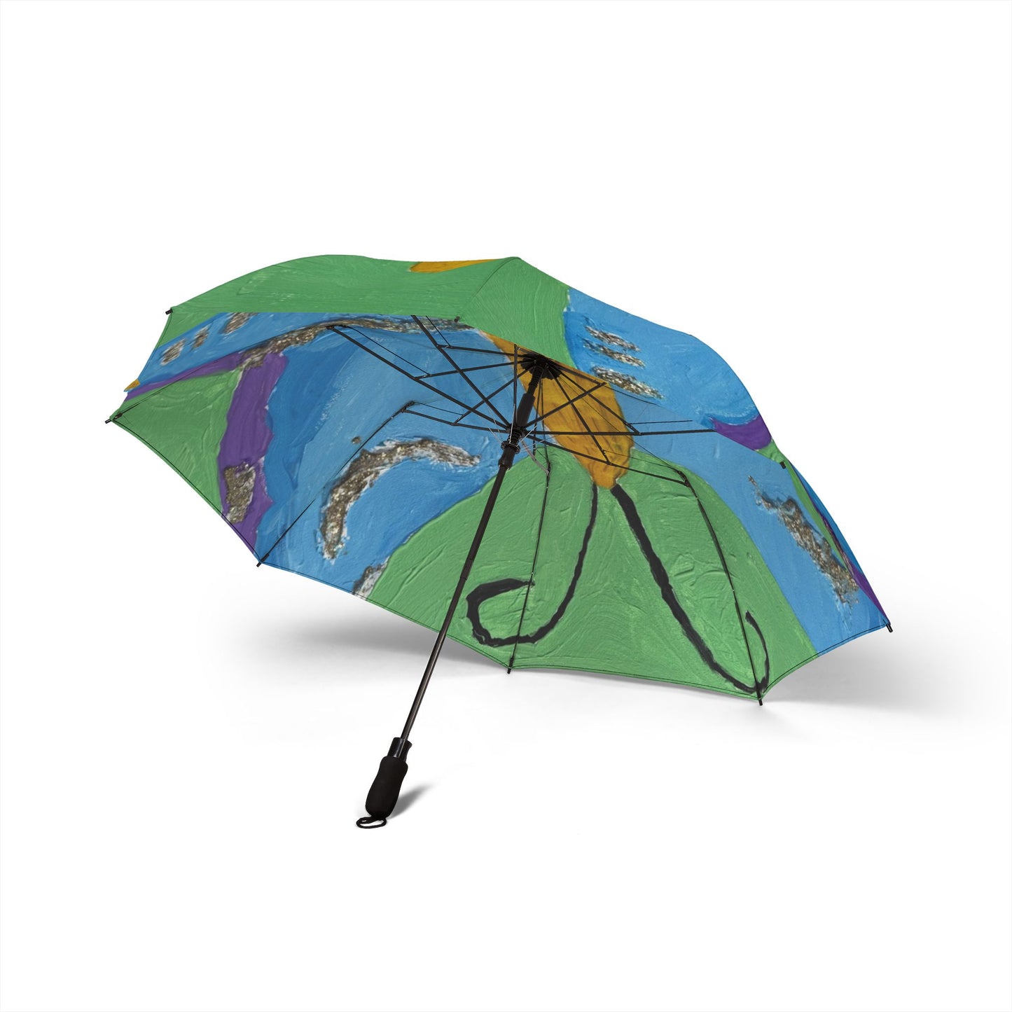 Vibrant Art Umbrella - featuring art from ScART - (Scar Art). Artist: Jeanine Gabriel
