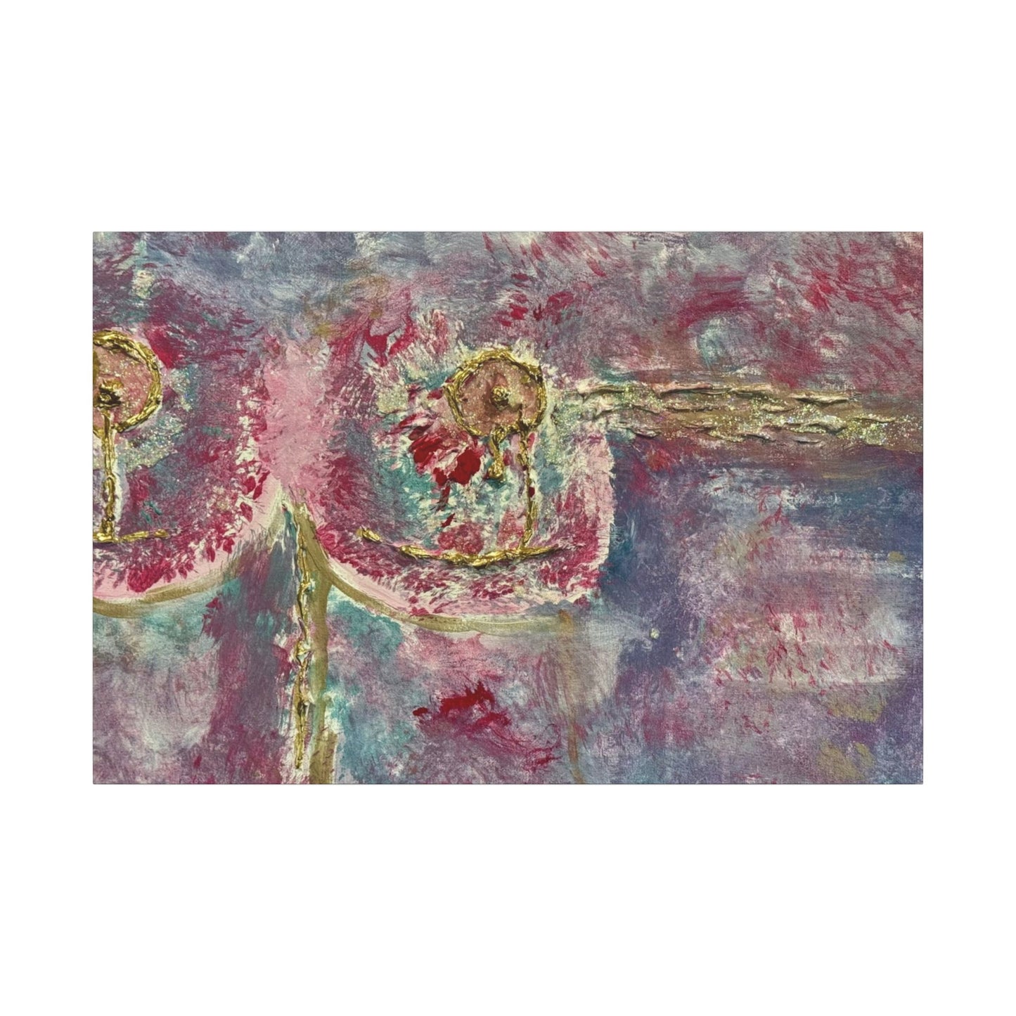 ScART (Scar Art) Canvas Print - painted by Rachel Giammolva titled "Pink is Beautiful"