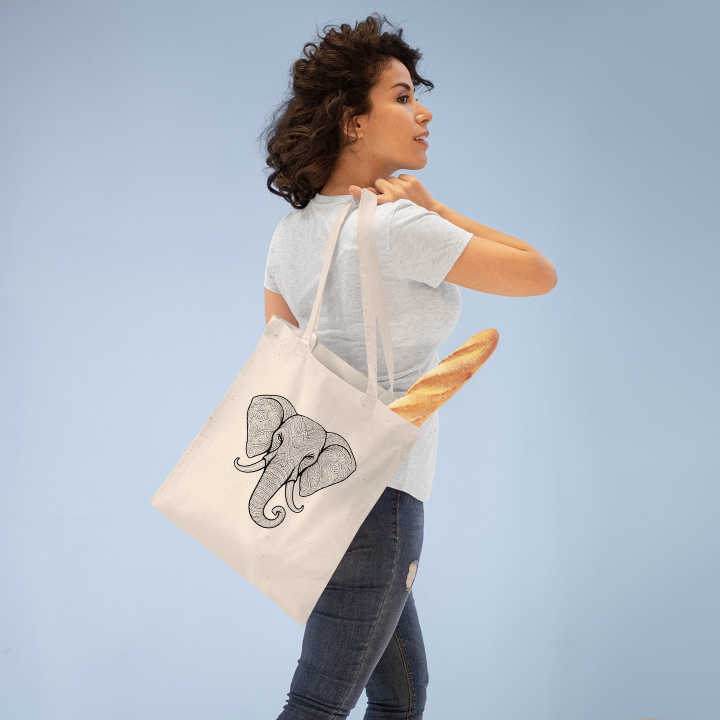 Bama Tote Bag, Eco-Friendly Shopping Bag, Wild Animal Lover Gift, Festival Carry-All, Beach Bag, Hiking Accessory, Nature Enthusiast
