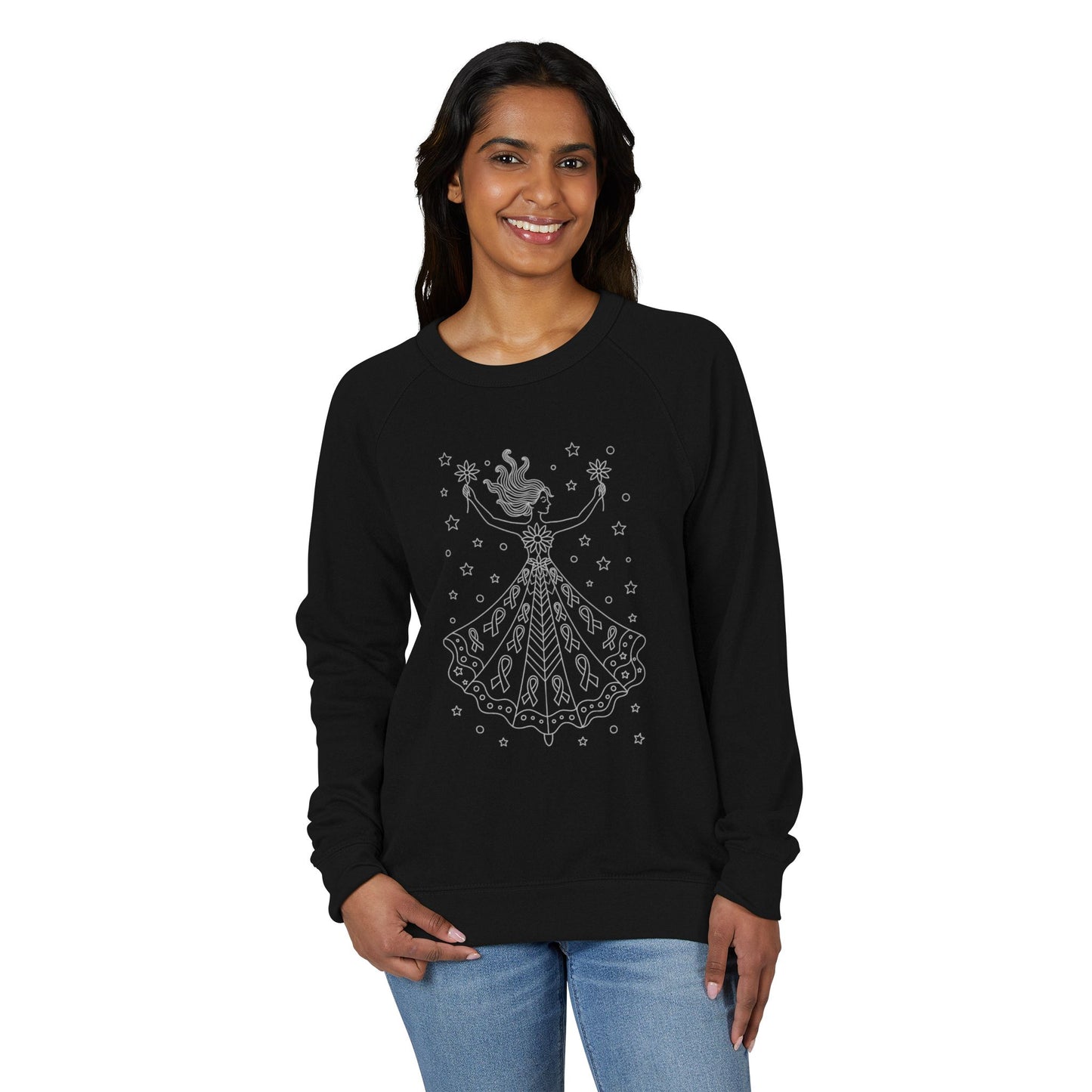 Whimsical Princess Crewneck Sweatshirt, Cozy Fashion, Unique Gift for Kids and Adults, Birthday Gift, Fall/Winter Style