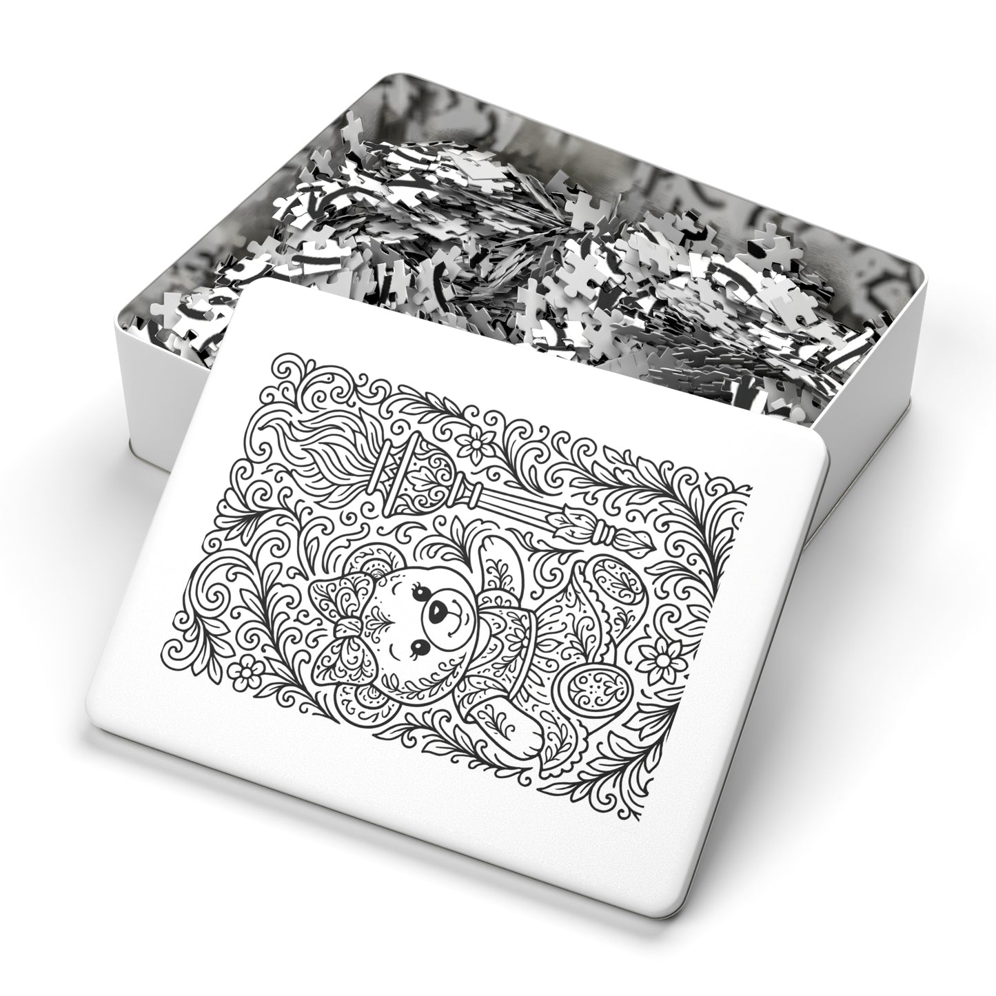 Jigsaw Puzzle: Bear and Torch