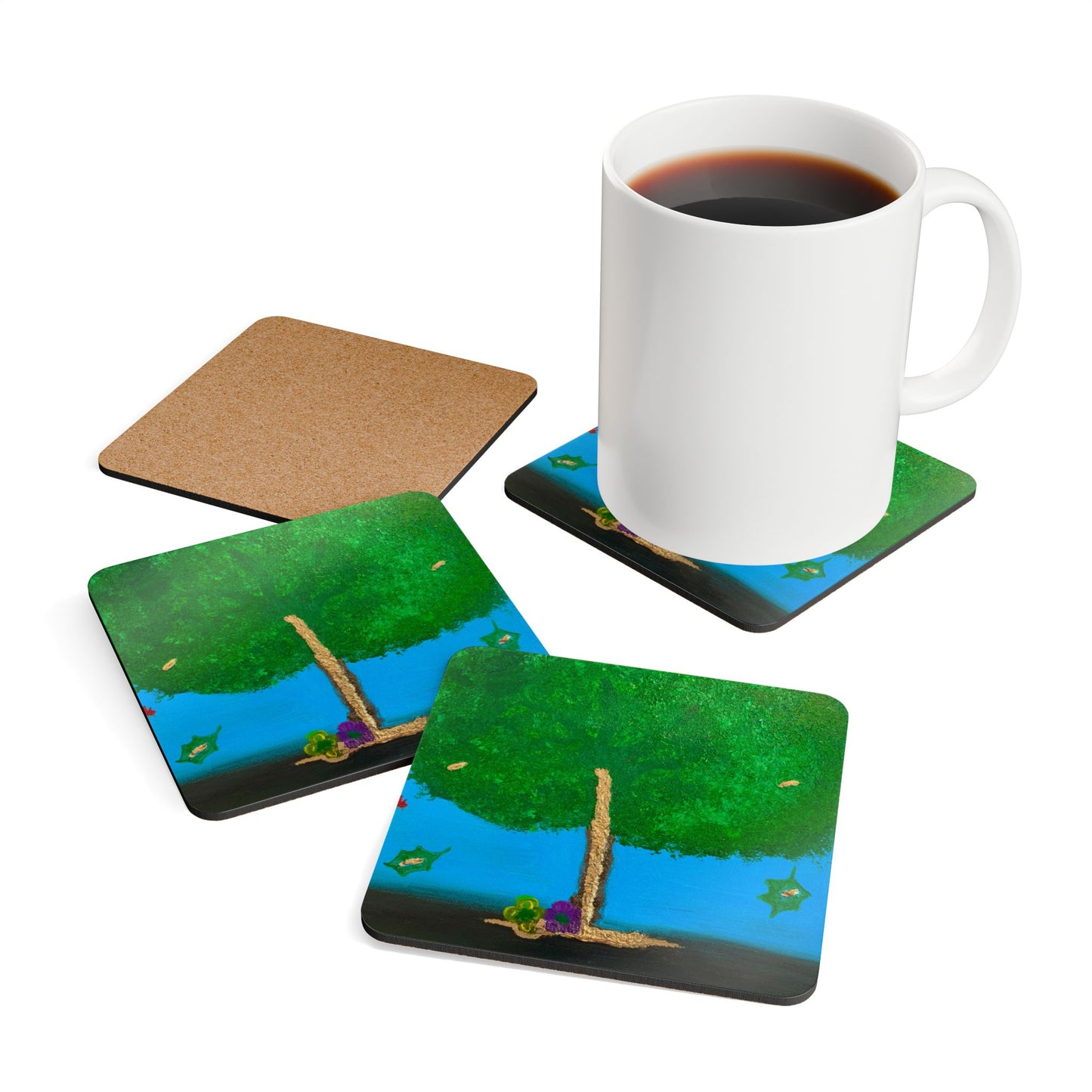 ScART (Scar Art) Coasters by artist Stephanie Pigeon