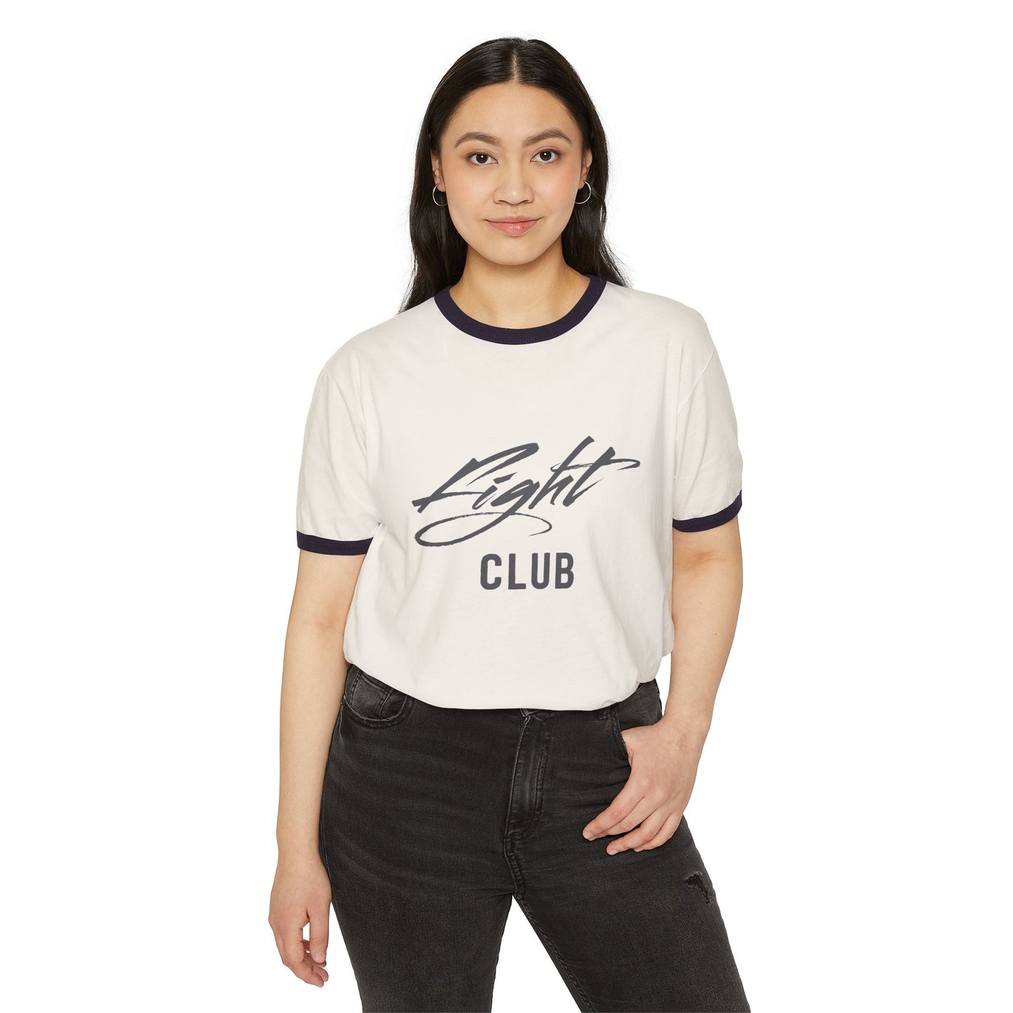 Unisex Cotton Ringer FIGHT CLUB T-Shirt
