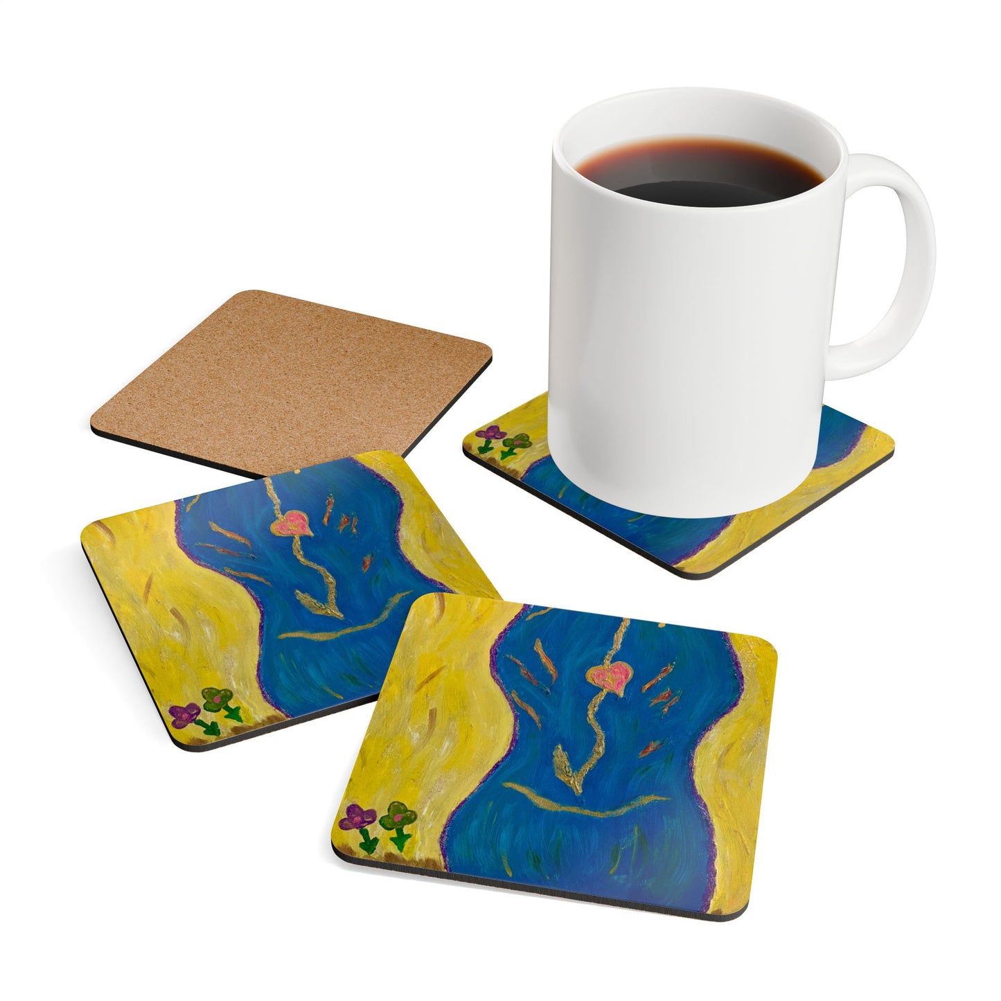 ScART (Scar Art) Coasters by artist Tara Alviano