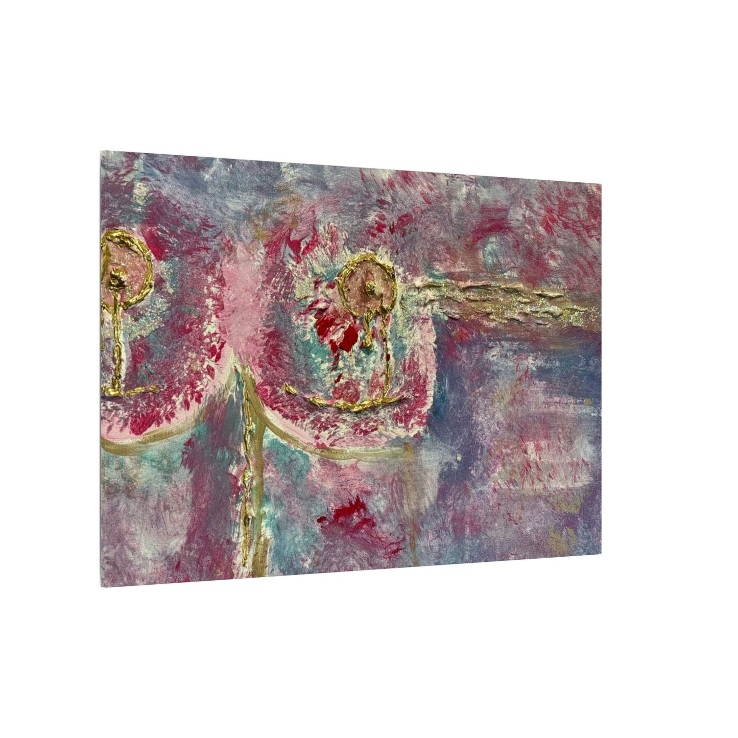 ScART (Scar Art) Canvas Print - painted by Rachel Giammolva titled "Pink is Beautiful"