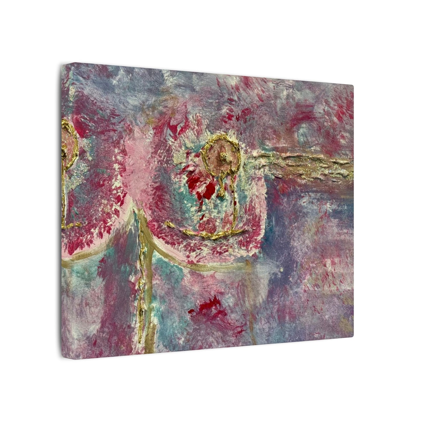 ScART (Scar Art) Canvas Print - painted by Rachel Giammolva titled "Pink is Beautiful"