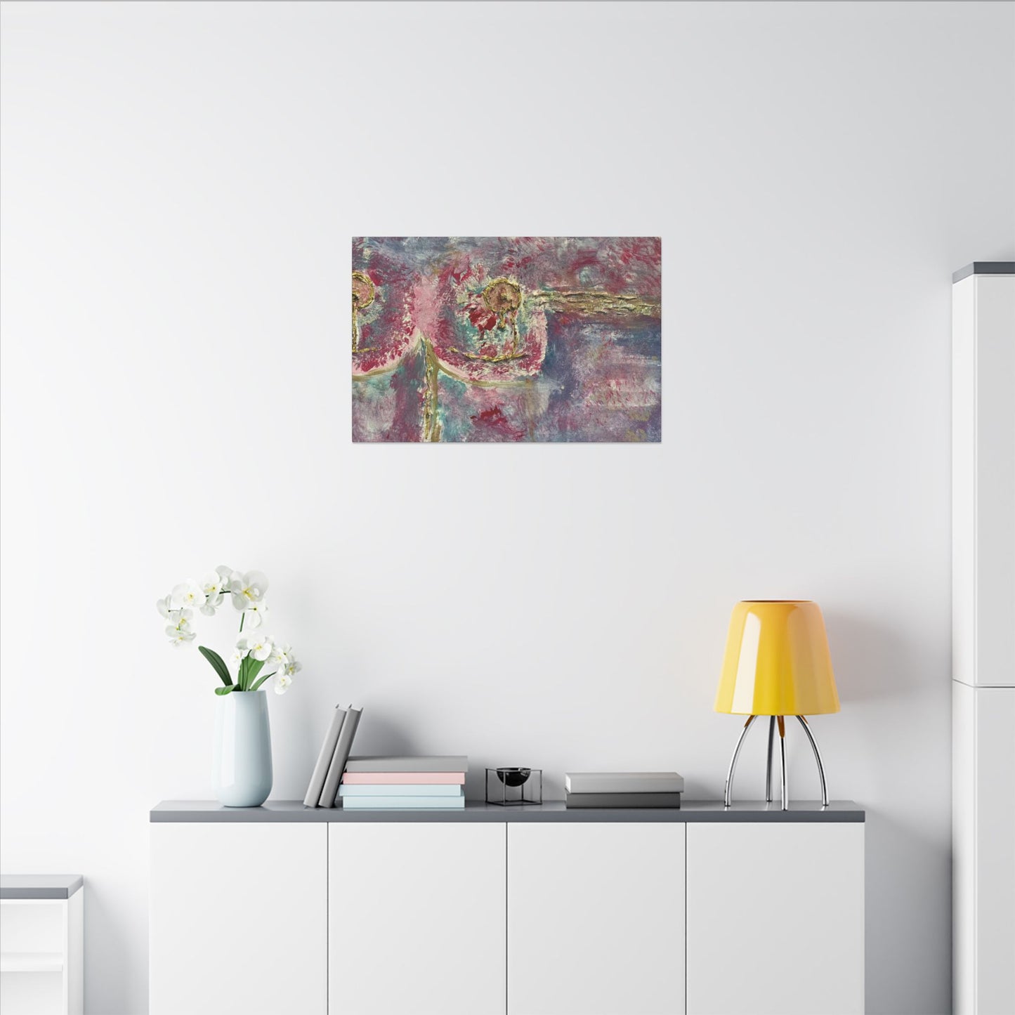 ScART (Scar Art) Canvas Print - painted by Rachel Giammolva titled "Pink is Beautiful"