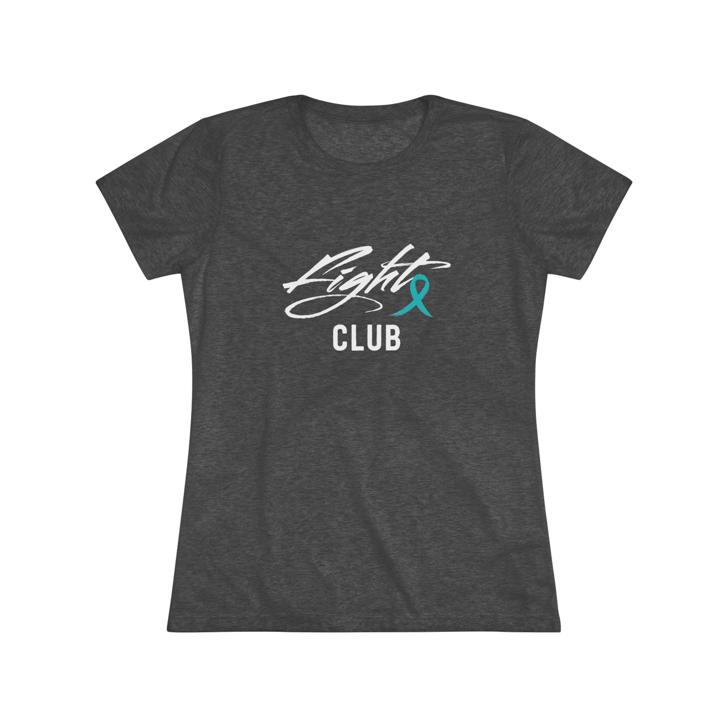 Lightweight Women's Tee with Teal Ovarian Awareness Ribbon, Cancer Awareness Shirt, Gift for Her, Support Tee, Casual Wear