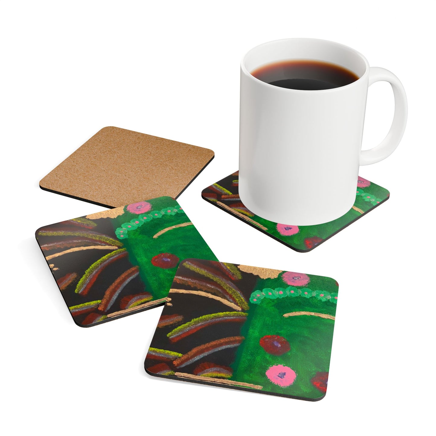 ScART (Scar Art) Coasters by artist Susan Bedard