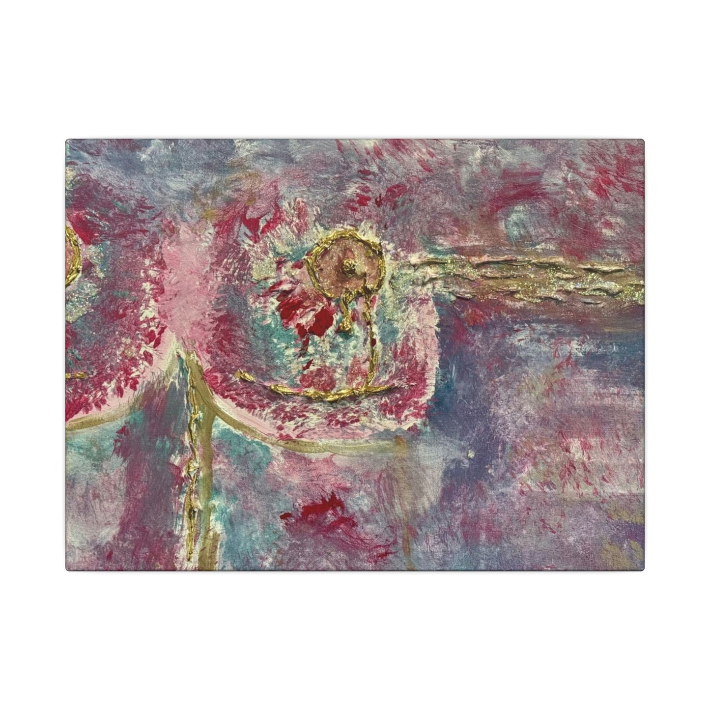 ScART (Scar Art) Canvas Print - painted by Rachel Giammolva titled "Pink is Beautiful"