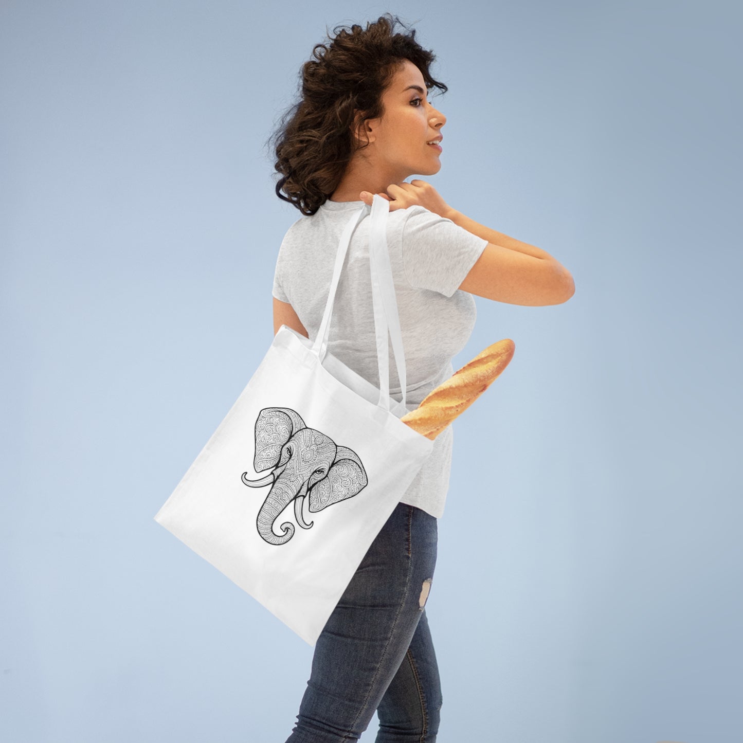 Bama Tote Bag, Eco-Friendly Shopping Bag, Wild Animal Lover Gift, Festival Carry-All, Beach Bag, Hiking Accessory, Nature Enthusiast