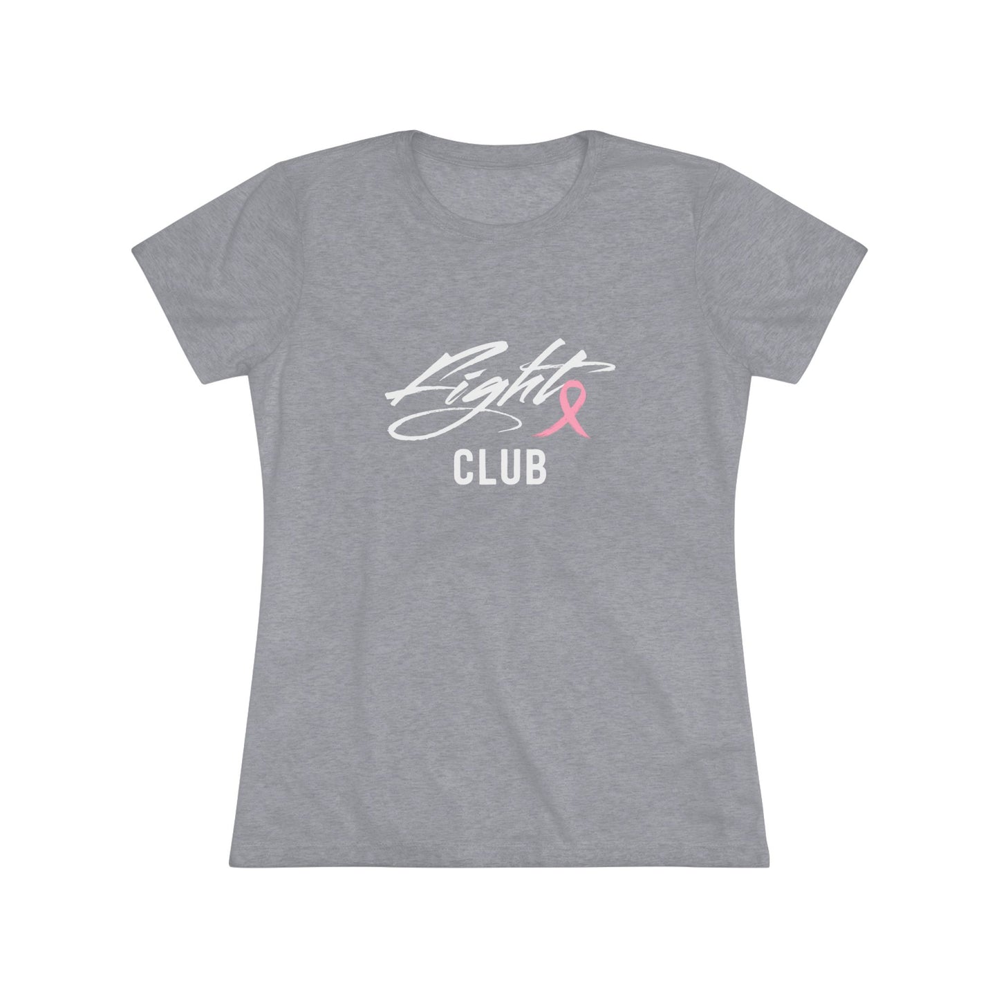 Lightweight Women's Tee with Pink Awareness Ribbon, Cancer Awareness Shirt, Gift for Her, Support Tee, Casual Wear