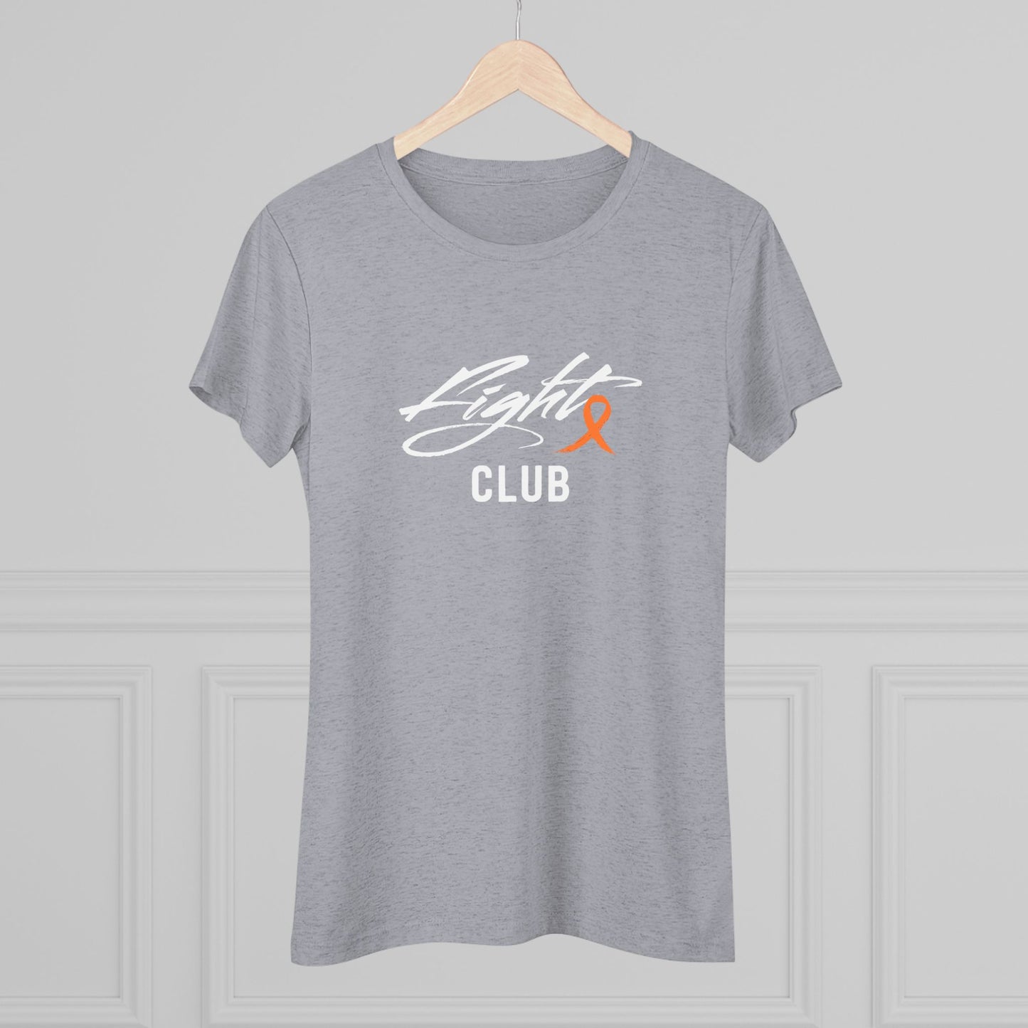 Lightweight Women's Tee with Orange Awareness Ribbon, Cancer Awareness Shirt, Gift for Her, Support Tee, Casual Wear