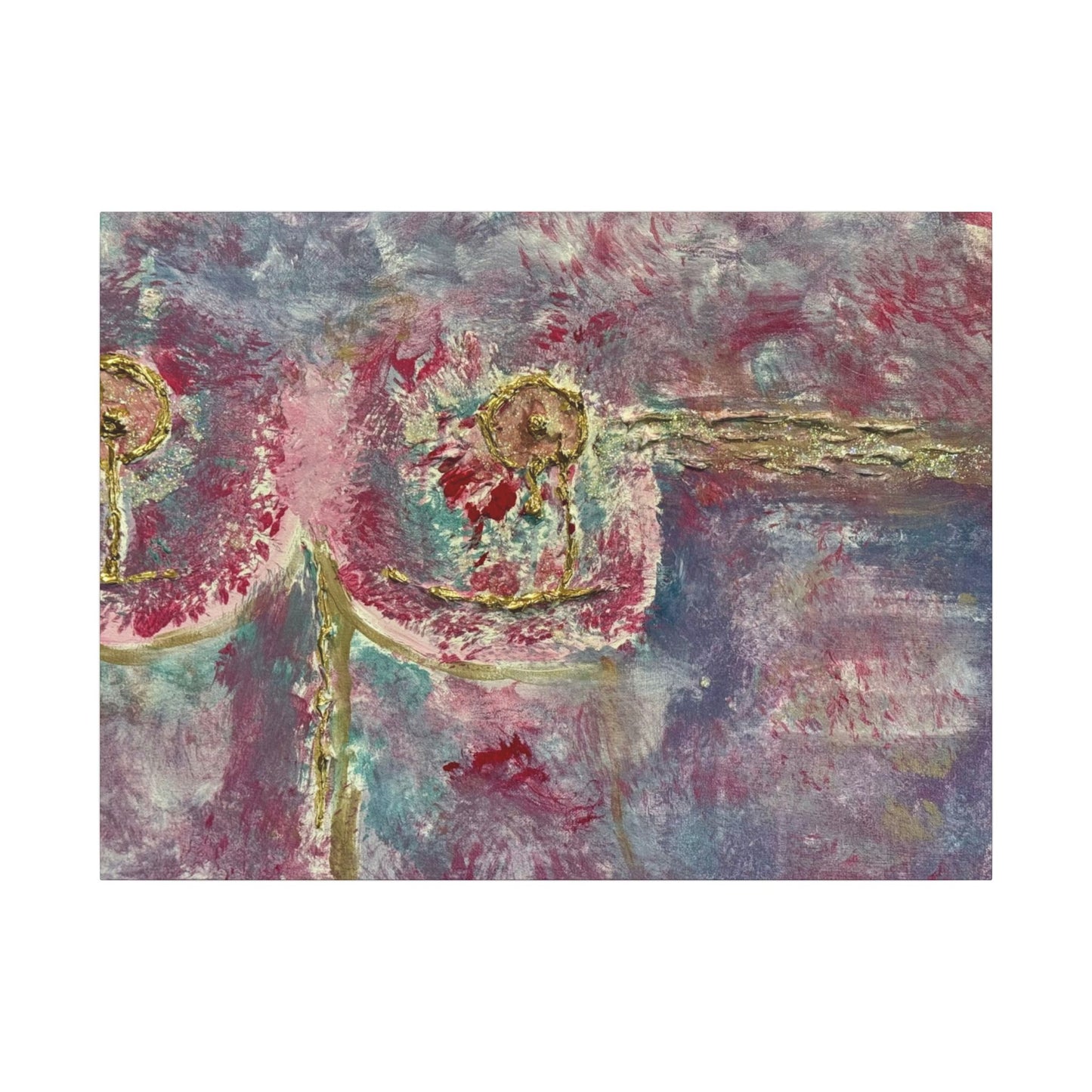 ScART (Scar Art) Canvas Print - painted by Rachel Giammolva titled "Pink is Beautiful"