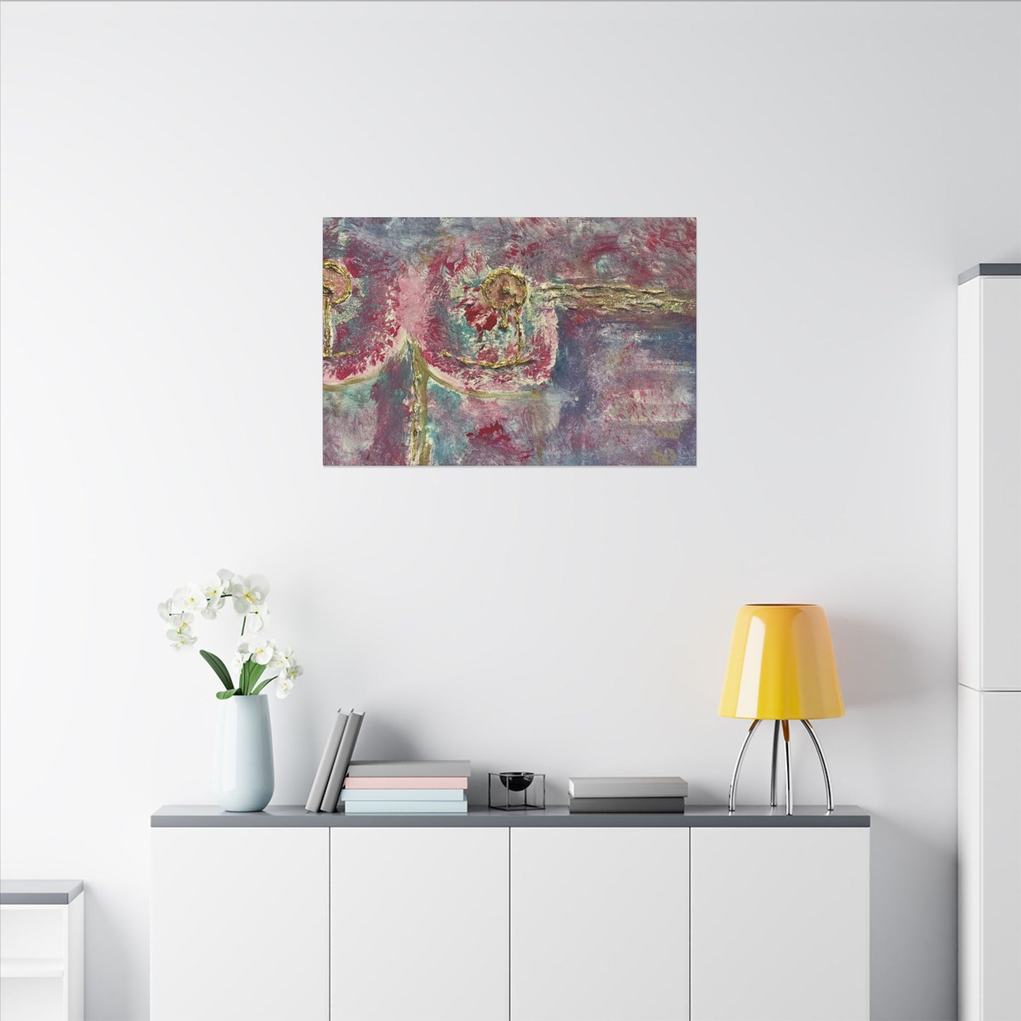ScART (Scar Art) Canvas Print - painted by Rachel Giammolva titled "Pink is Beautiful"