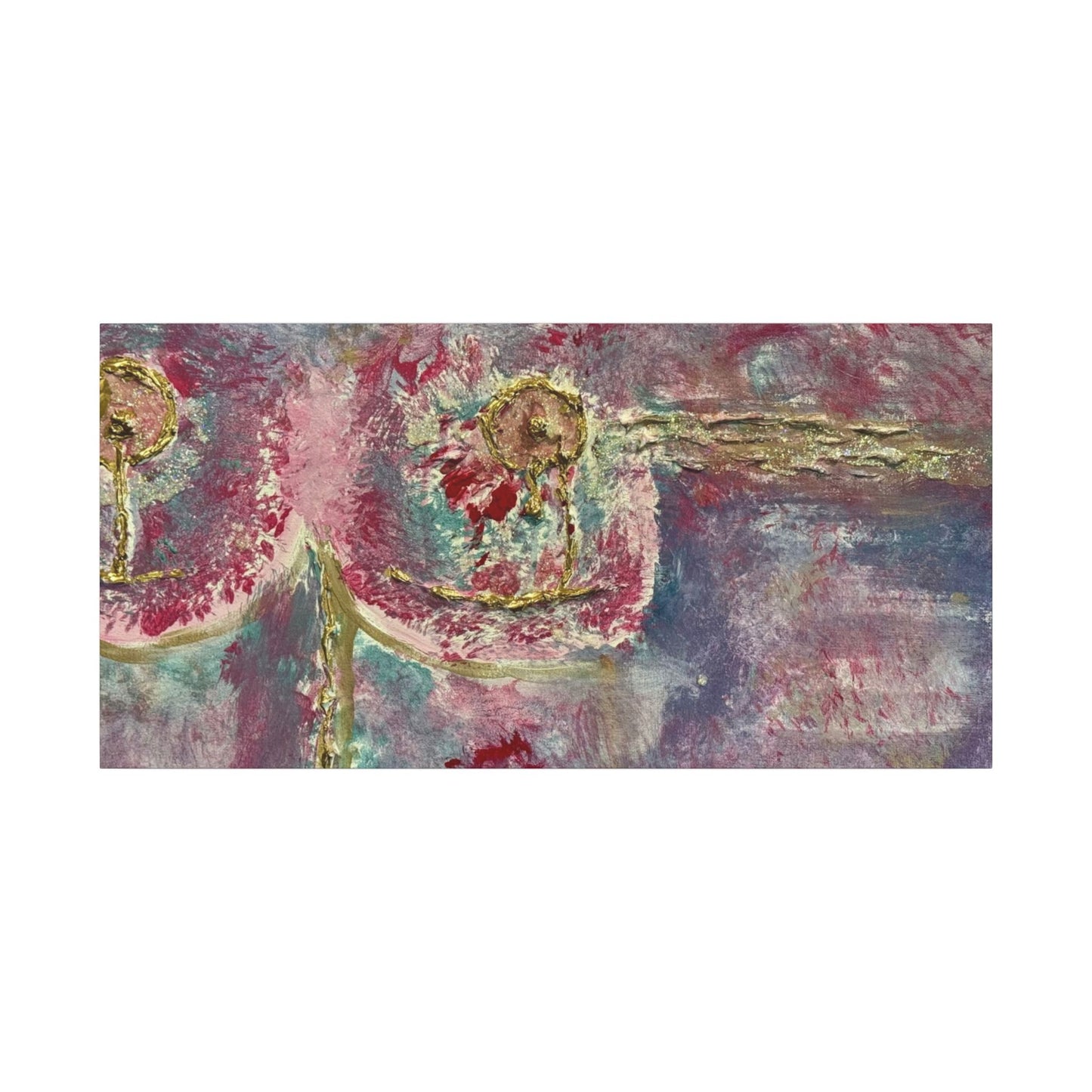 ScART (Scar Art) Canvas Print - painted by Rachel Giammolva titled "Pink is Beautiful"