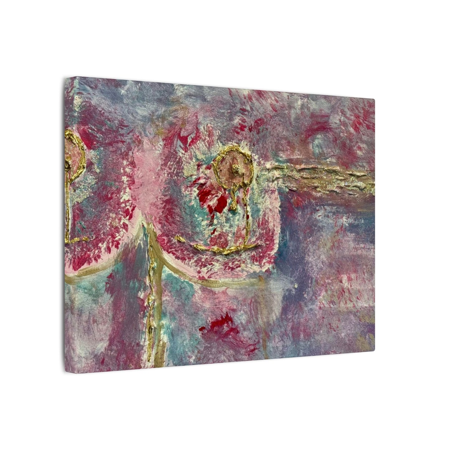 ScART (Scar Art) Canvas Print - painted by Rachel Giammolva titled "Pink is Beautiful"