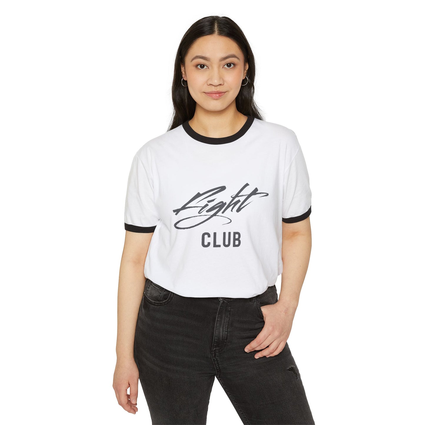 Unisex Cotton Ringer FIGHT CLUB T-Shirt
