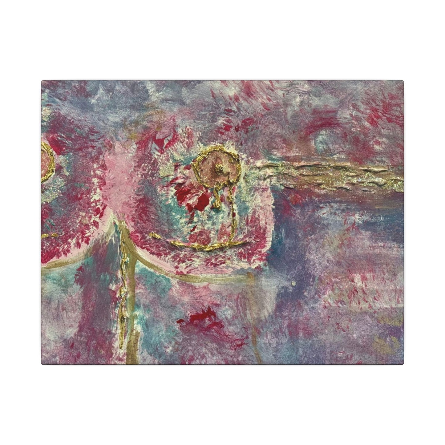 ScART (Scar Art) Canvas Print - painted by Rachel Giammolva titled "Pink is Beautiful"