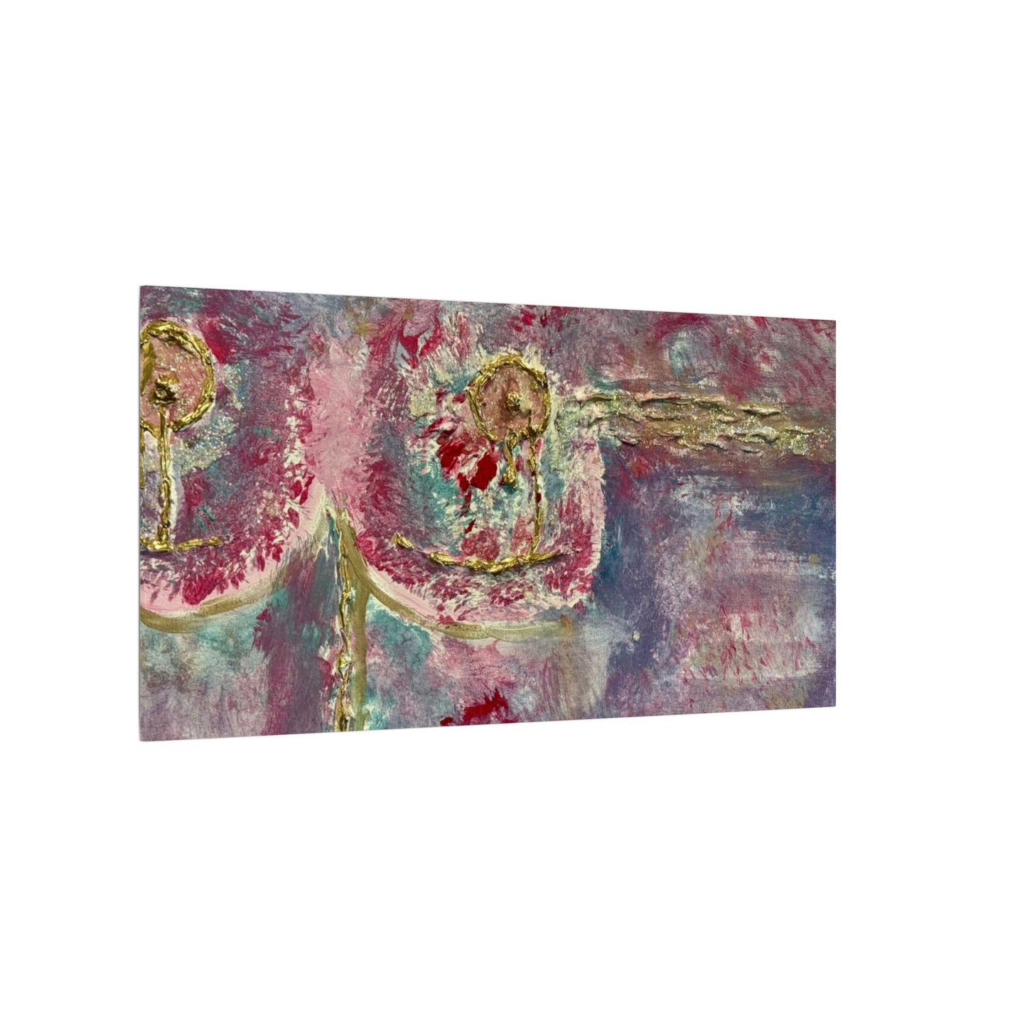 ScART (Scar Art) Canvas Print - painted by Rachel Giammolva titled "Pink is Beautiful"