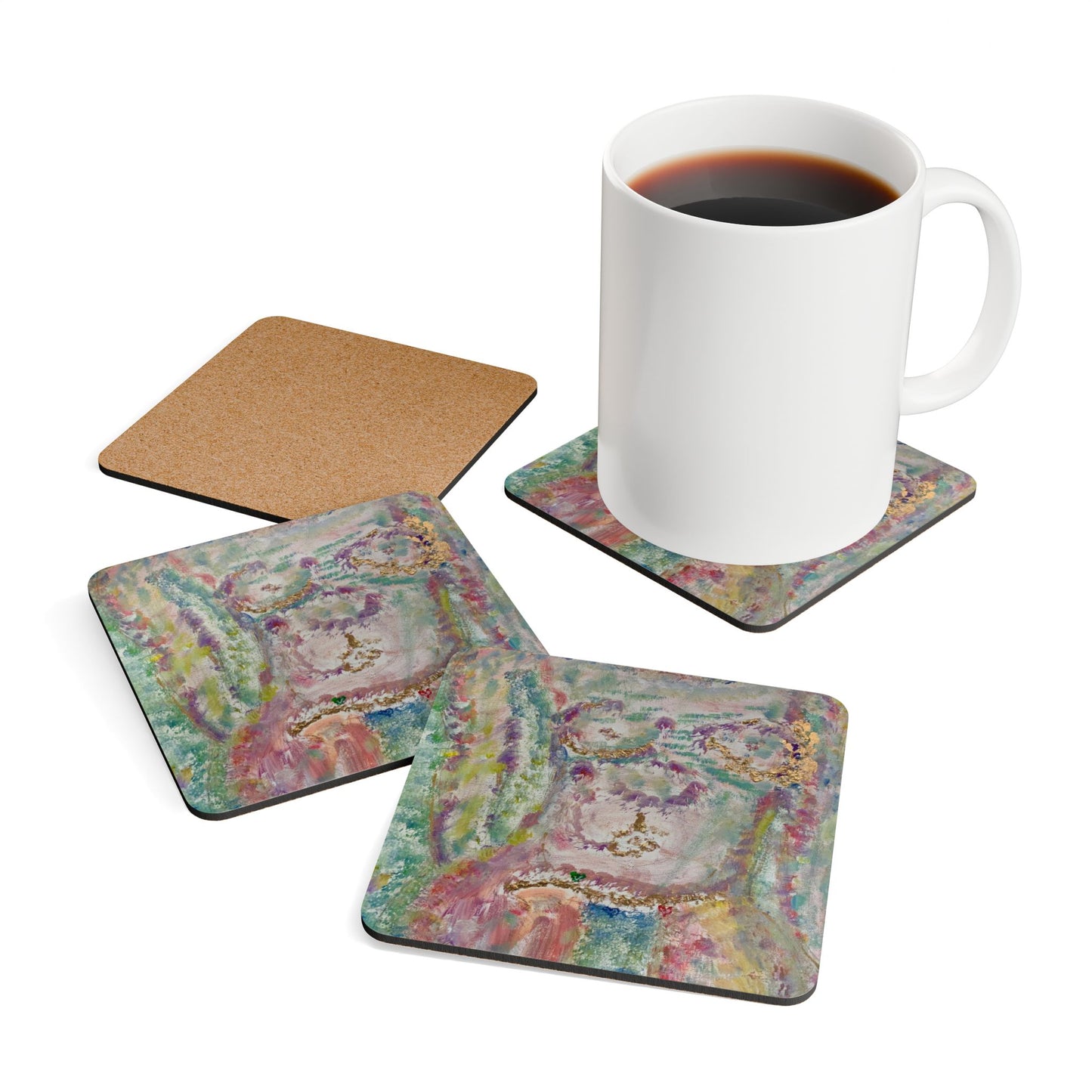 ScART (Scar Art) Coasters by artist Beth Brown