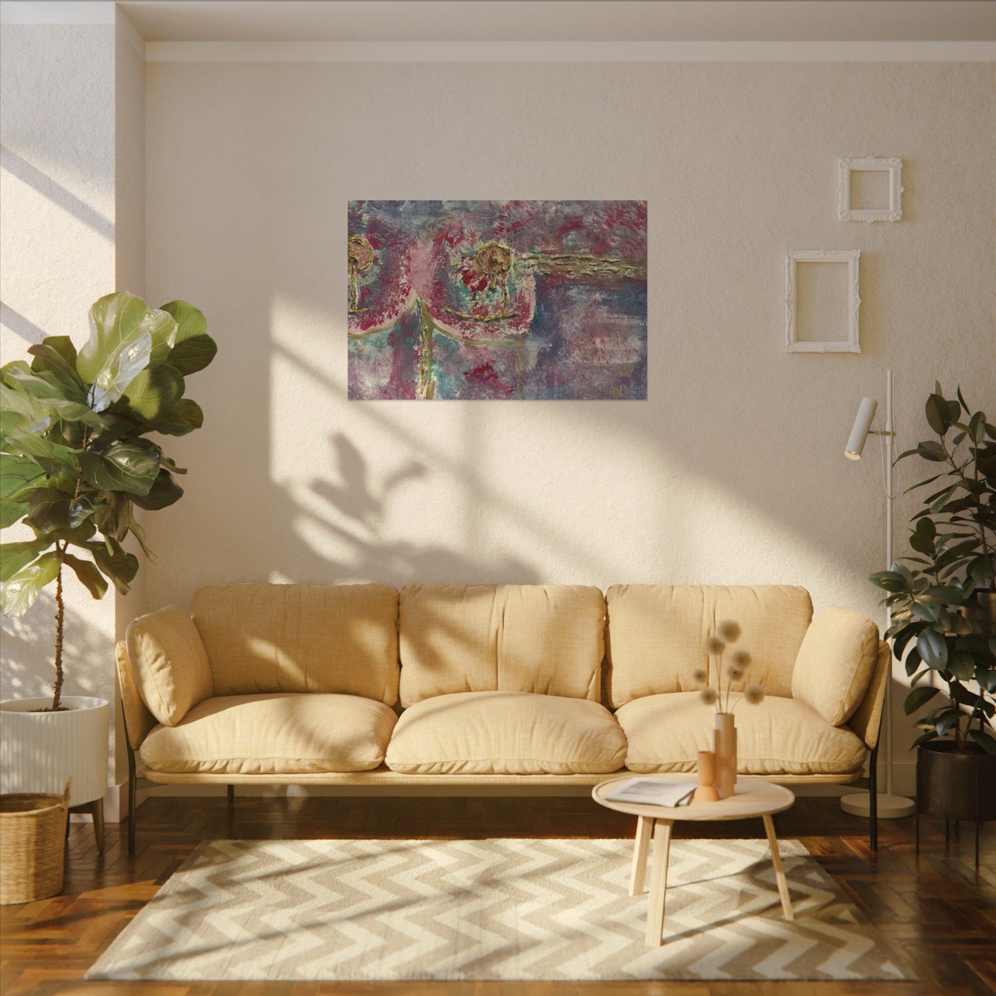 ScART (Scar Art) Canvas Print - painted by Rachel Giammolva titled "Pink is Beautiful"