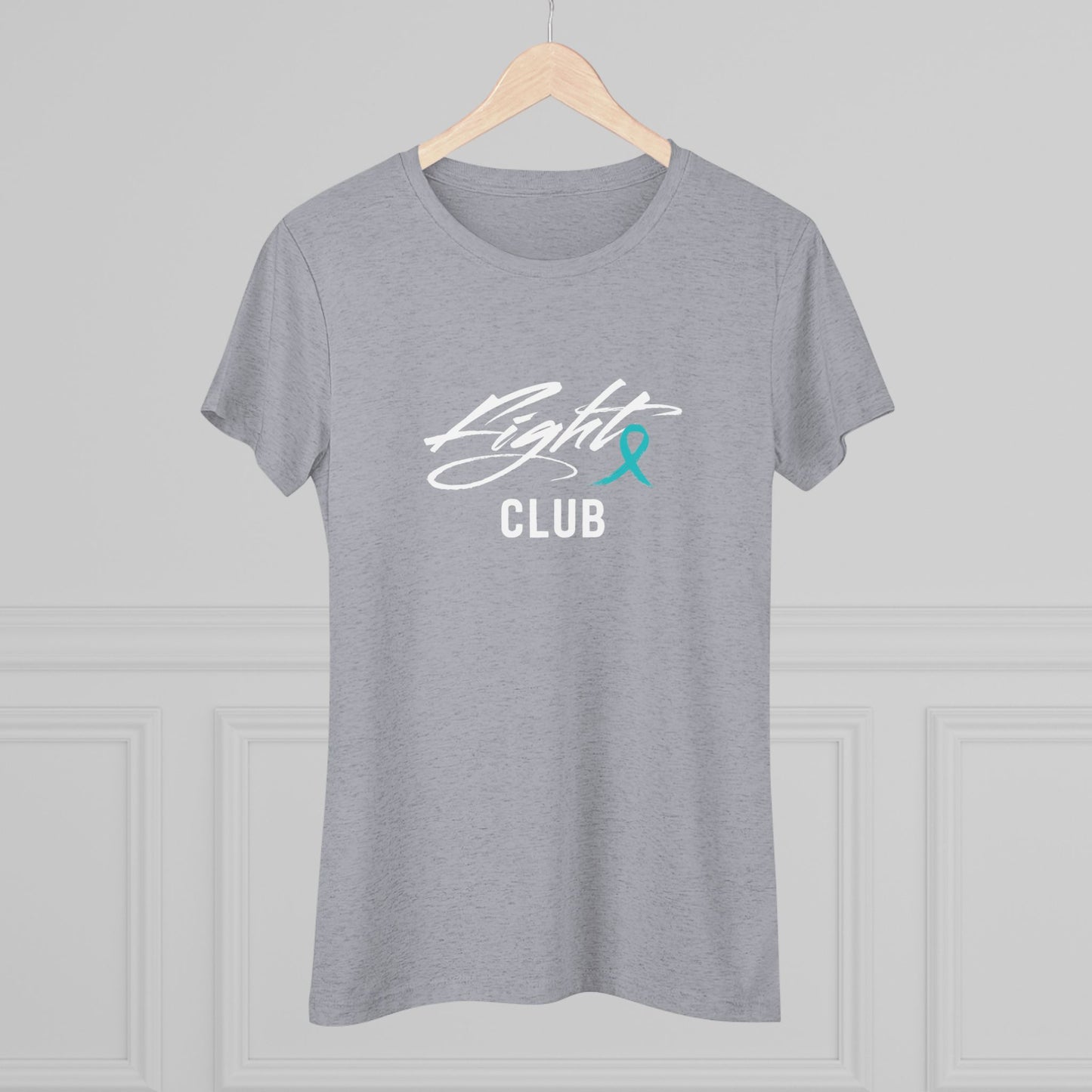 Lightweight Women's Tee with Teal Ovarian Awareness Ribbon, Cancer Awareness Shirt, Gift for Her, Support Tee, Casual Wear