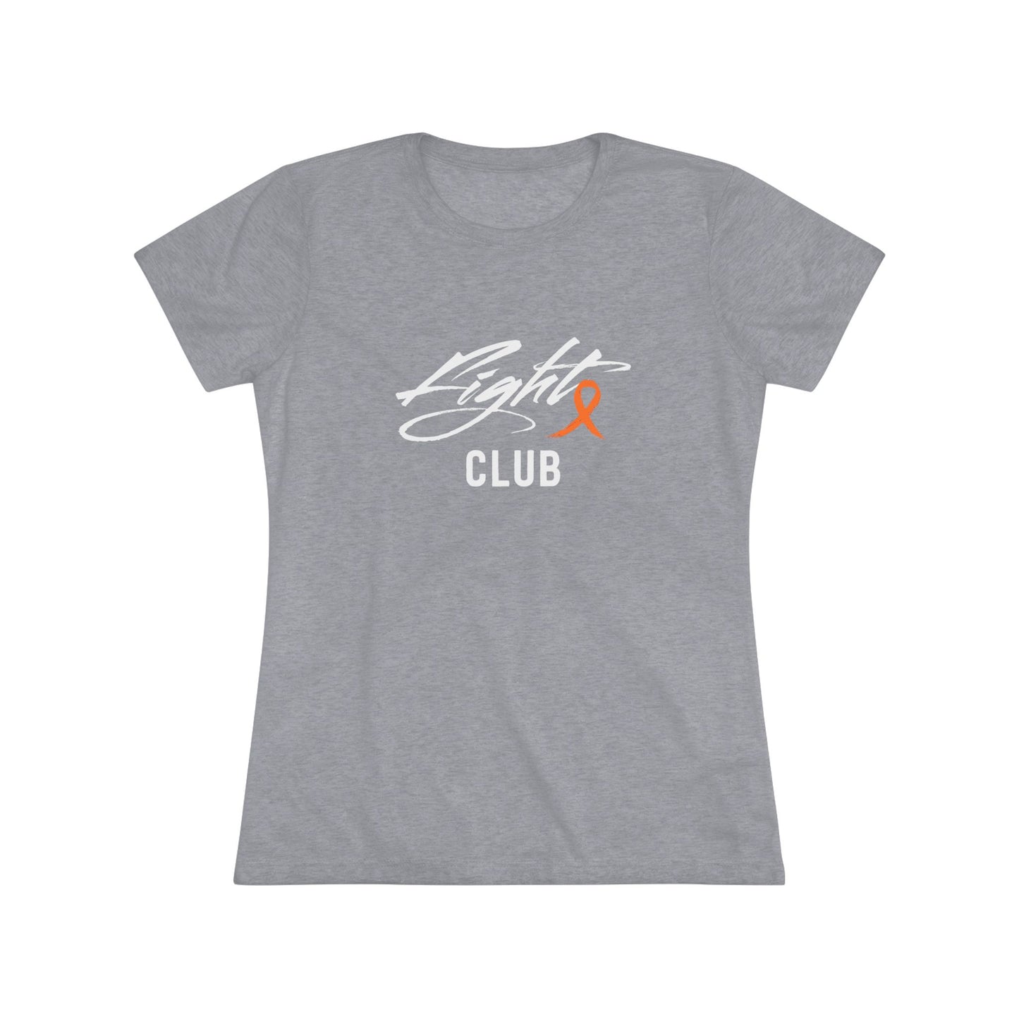 Lightweight Women's Tee with Orange Awareness Ribbon, Cancer Awareness Shirt, Gift for Her, Support Tee, Casual Wear
