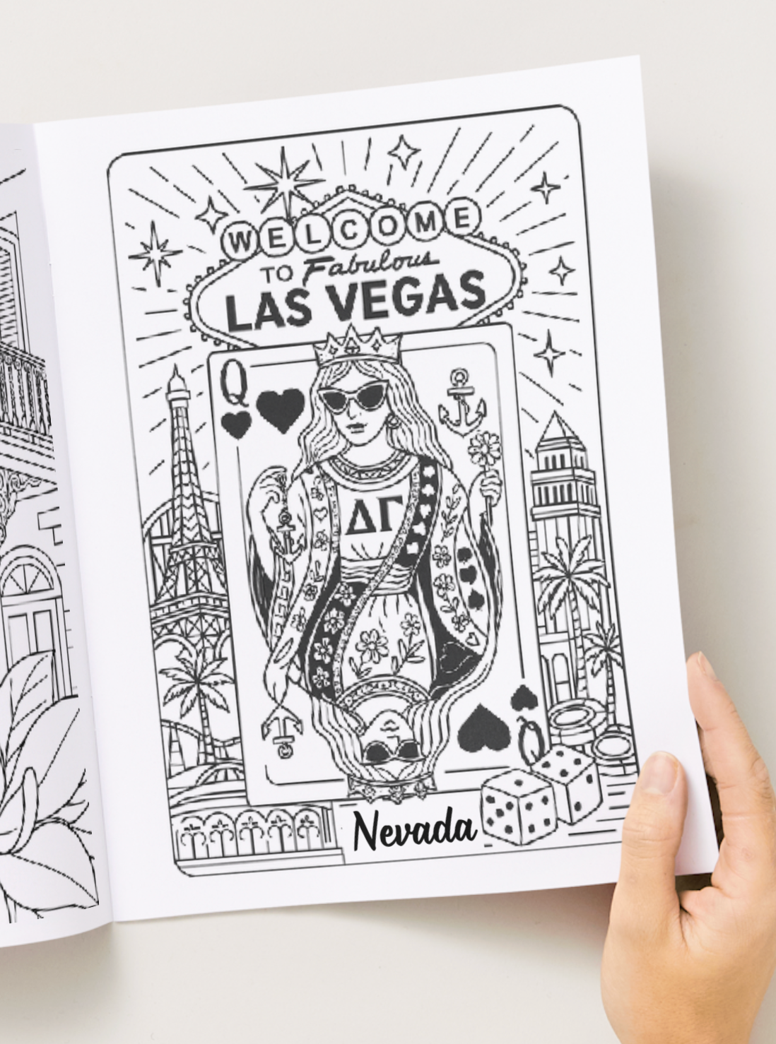 Delta Gamma Coloring Book Signature Edition Paperback, 56 Pages, (Inside pages printed in Greyscale)