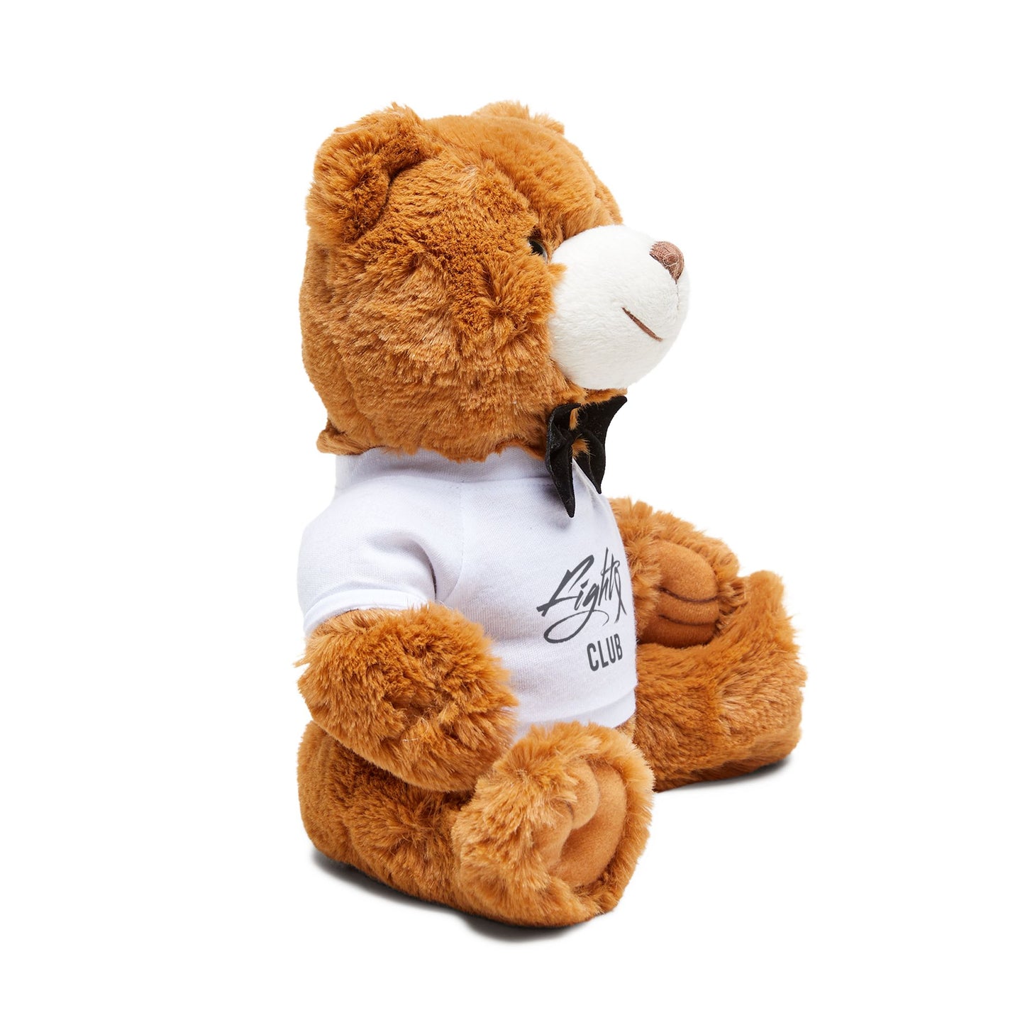 Cute Teddy Bear with "FIGHT CLUB"  T-Shirt, Children's Gift, Comfort Toy, Birthday Present, Support Token, Adorable Keepsake