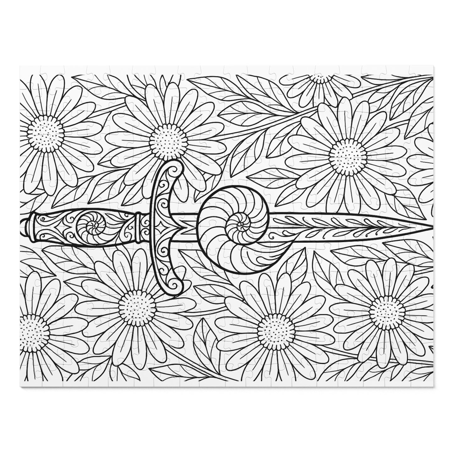 Jigsaw Puzzle: Dagger and Nautilus Shell