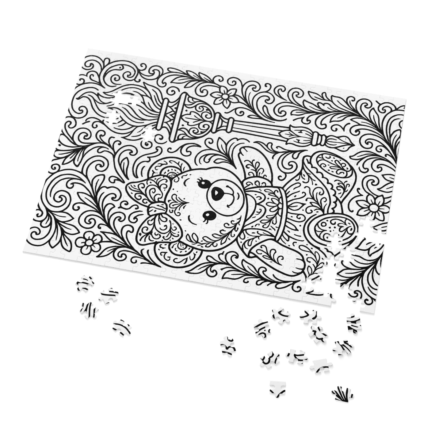 Jigsaw Puzzle: Bear and Torch