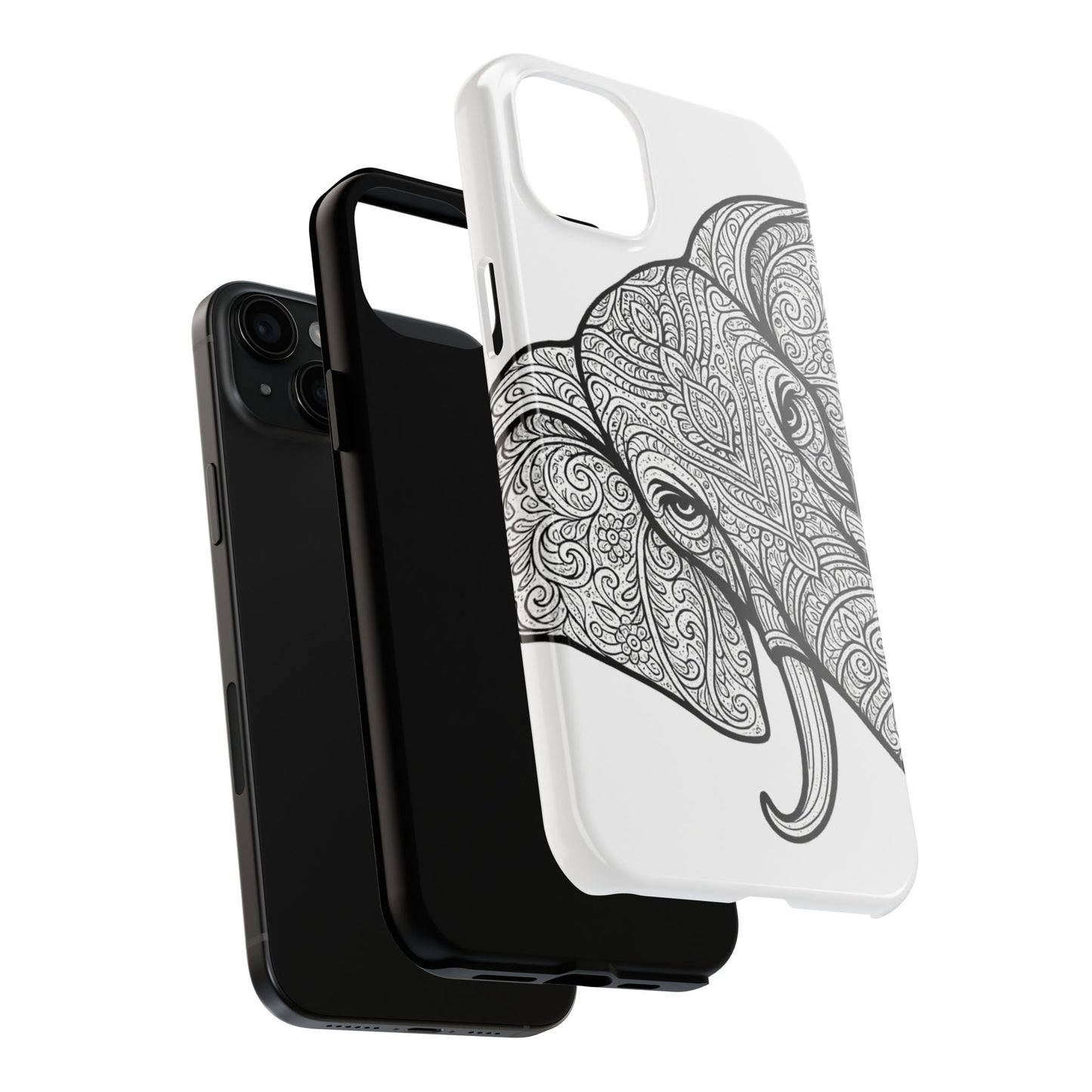 Elephant Design Tough Phone Cases | Tough Protective Cases for Animal Lovers, Gifts for Birthdays, Eco-Friendly, Artistic Phone Accessories