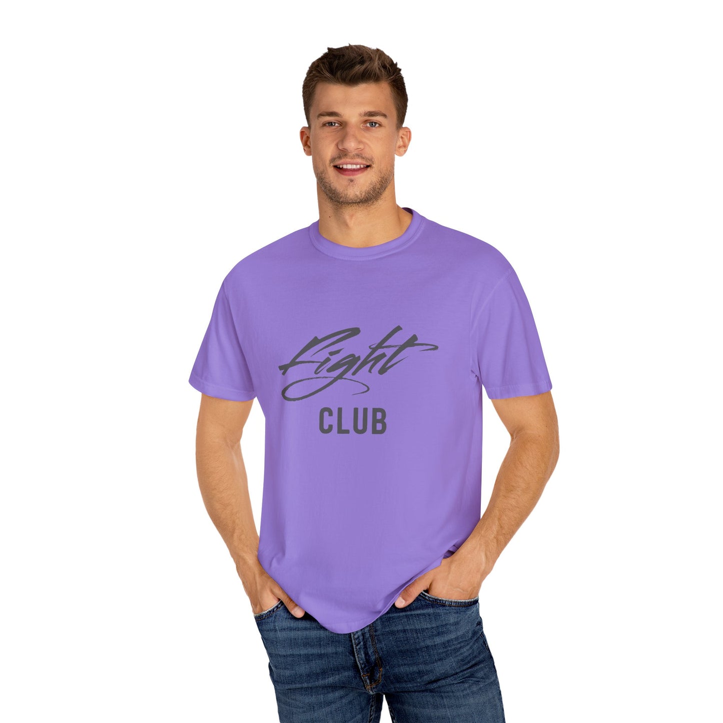 Fight Club Unisex Garment-Dyed T-shirt, Casual Wear, Gift for Movie Lovers, Trendy Outfit, Birthday Present, Comfortable Tee