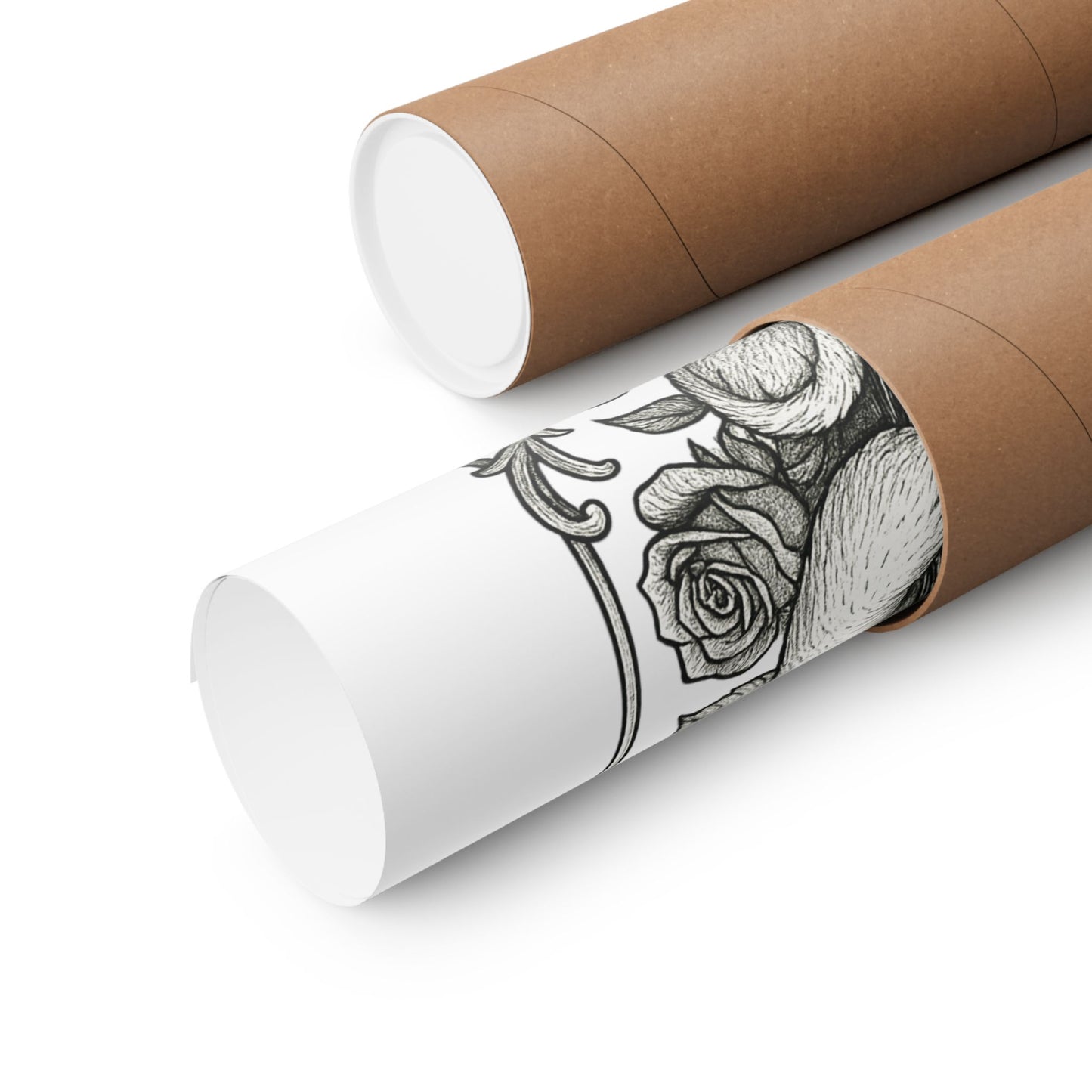 Phi Sigma Sigma Colorable Bear and Sapphire Poster