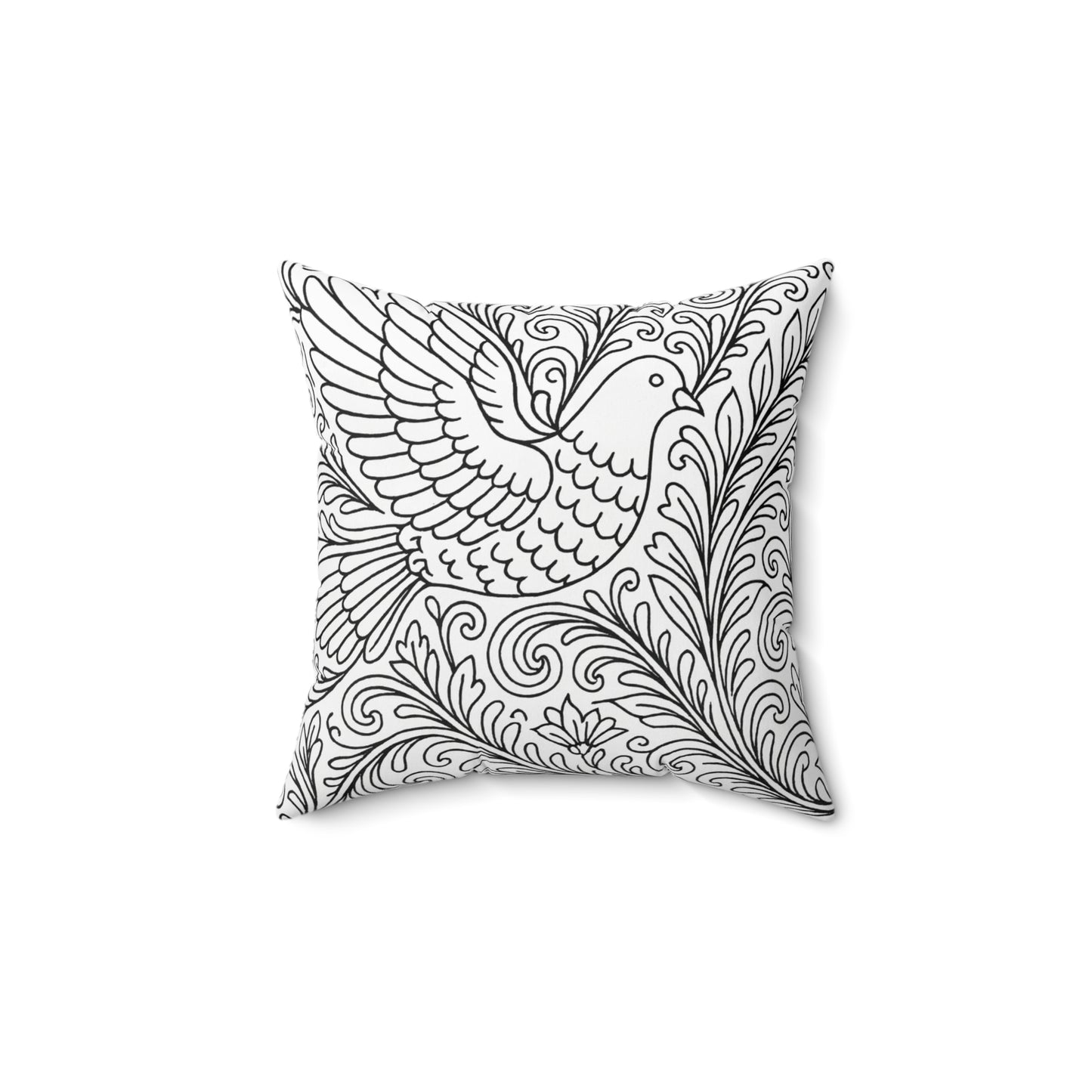 Sigma Kappa Dove Pillow — Floral DIY Decorative Square Pillow