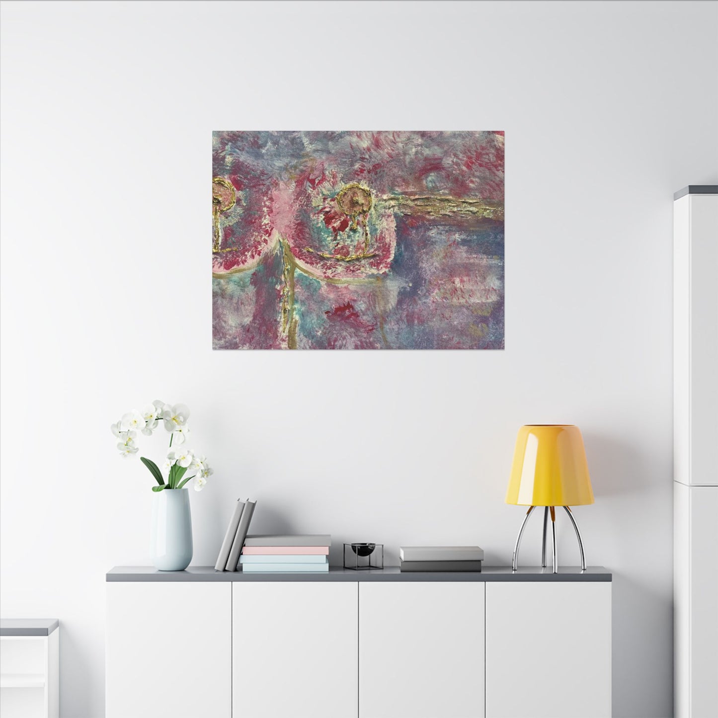 ScART (Scar Art) Canvas Print - painted by Rachel Giammolva titled "Pink is Beautiful"