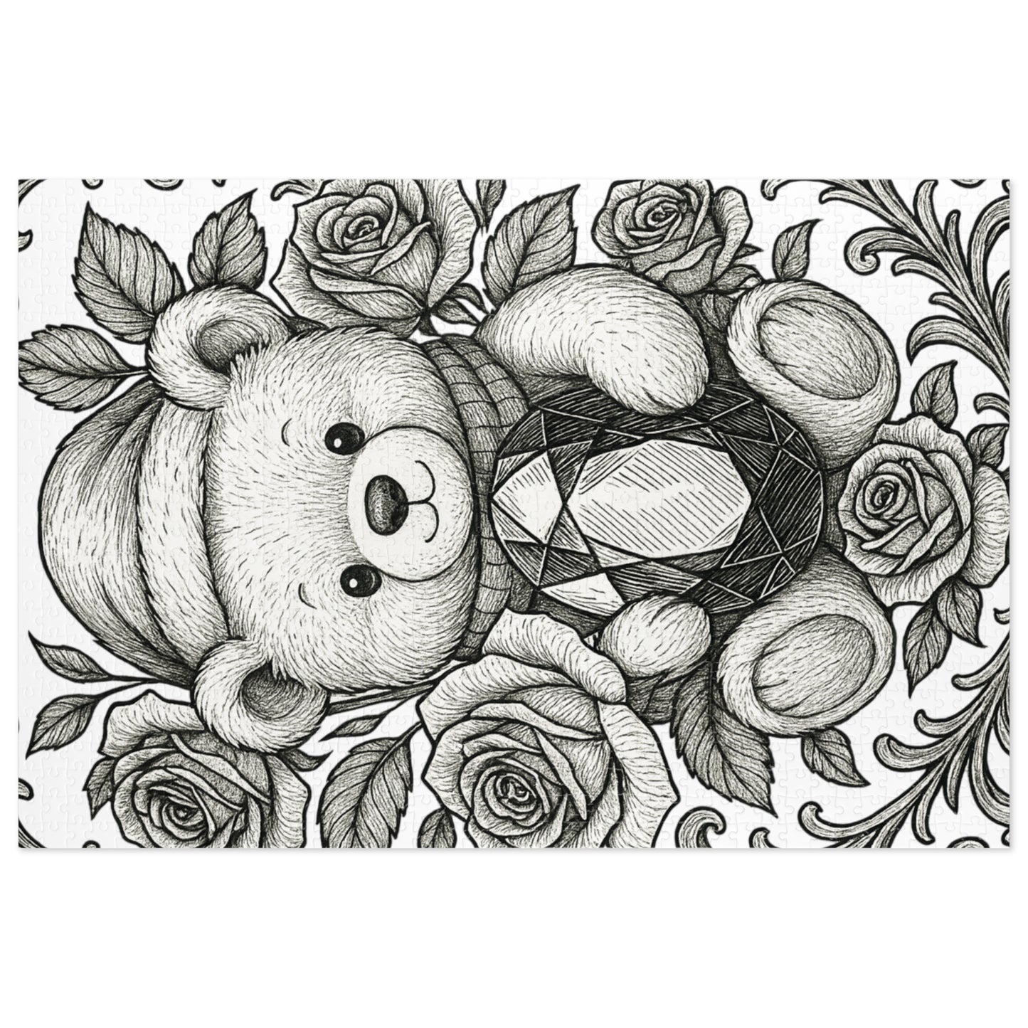 Jigsaw Puzzle: Phi Sigma Sigma Bear and Sapphire