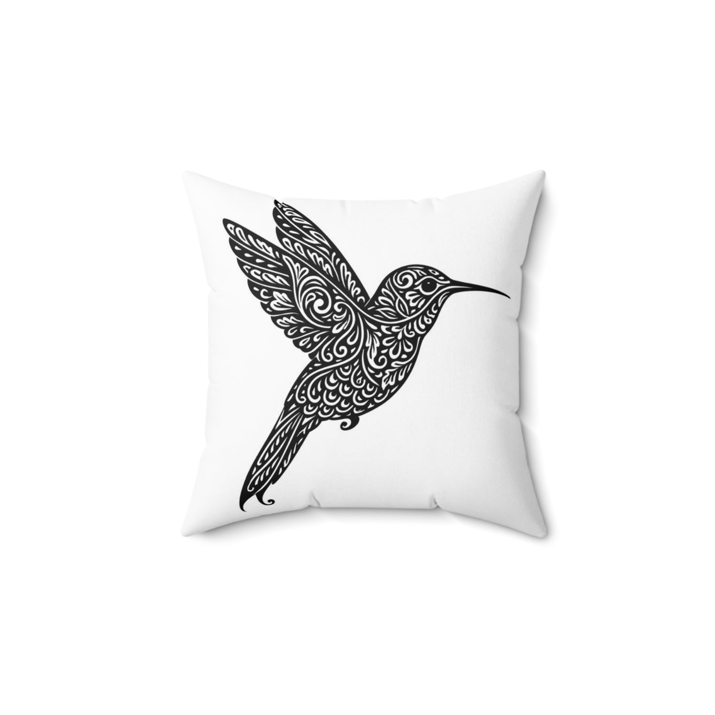 Delta Psi Epsilon Hummingbird Pillow — Floral DIY Decorative Square Pillow