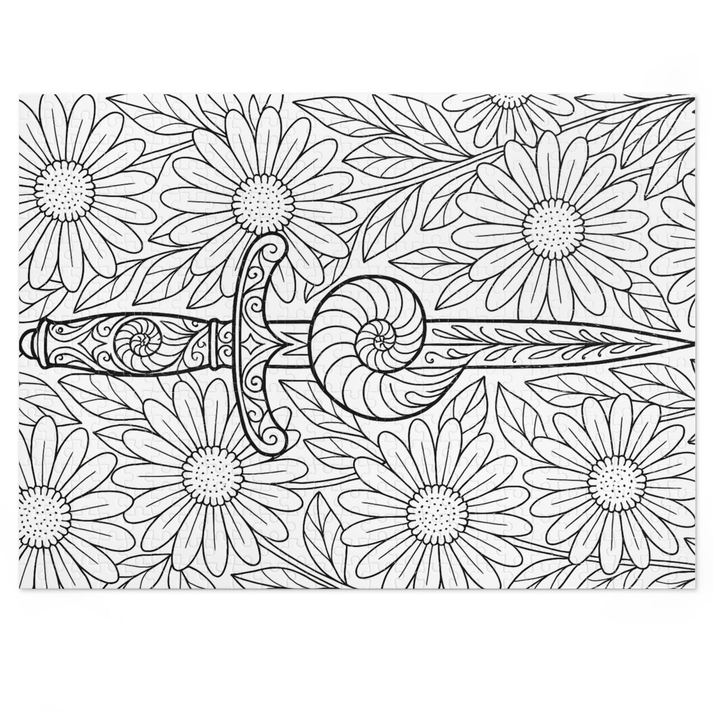 Jigsaw Puzzle: Dagger and Nautilus Shell