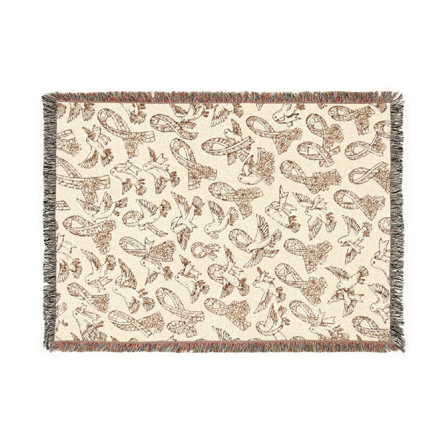 Cancer Awareness Ribbon Cozy Woven Blanket for Home Decor, Throw Blanket, Soft Stylish Blanket, Gift for Her, Relaxing Atmosphere