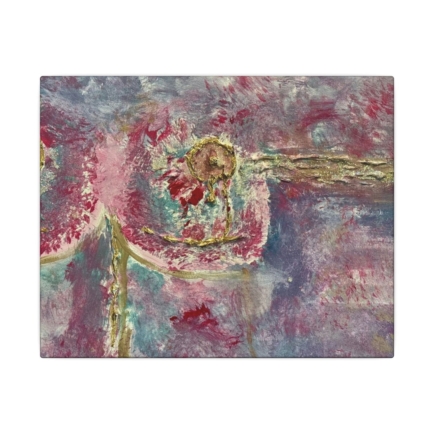 ScART (Scar Art) Canvas Print - painted by Rachel Giammolva titled "Pink is Beautiful"