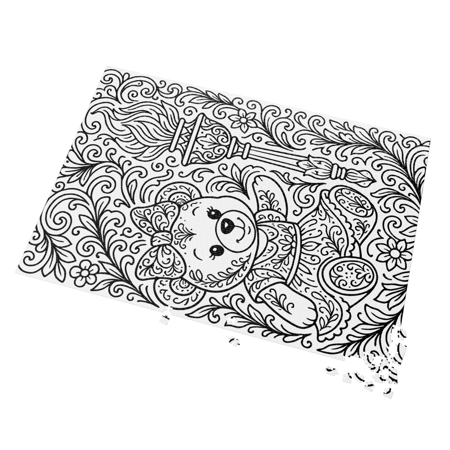 Jigsaw Puzzle: Bear and Torch