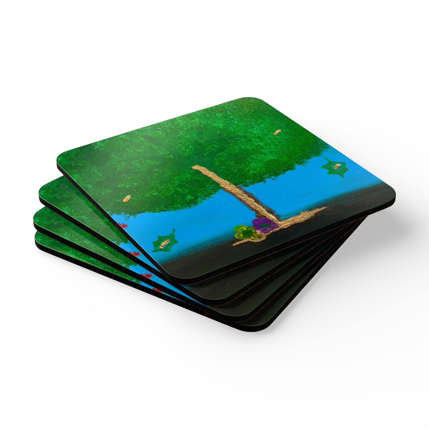 ScART (Scar Art) Coasters by artist Stephanie Pigeon