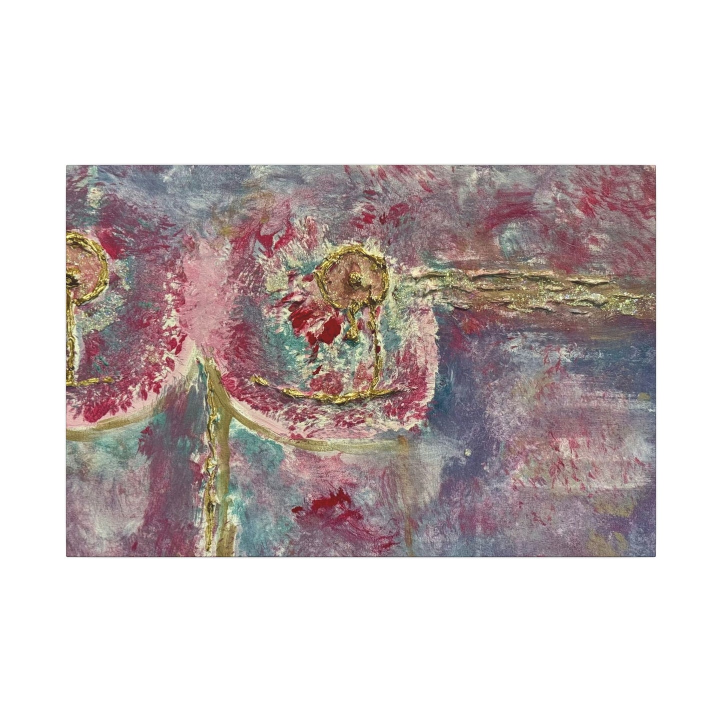ScART (Scar Art) Canvas Print - painted by Rachel Giammolva titled "Pink is Beautiful"
