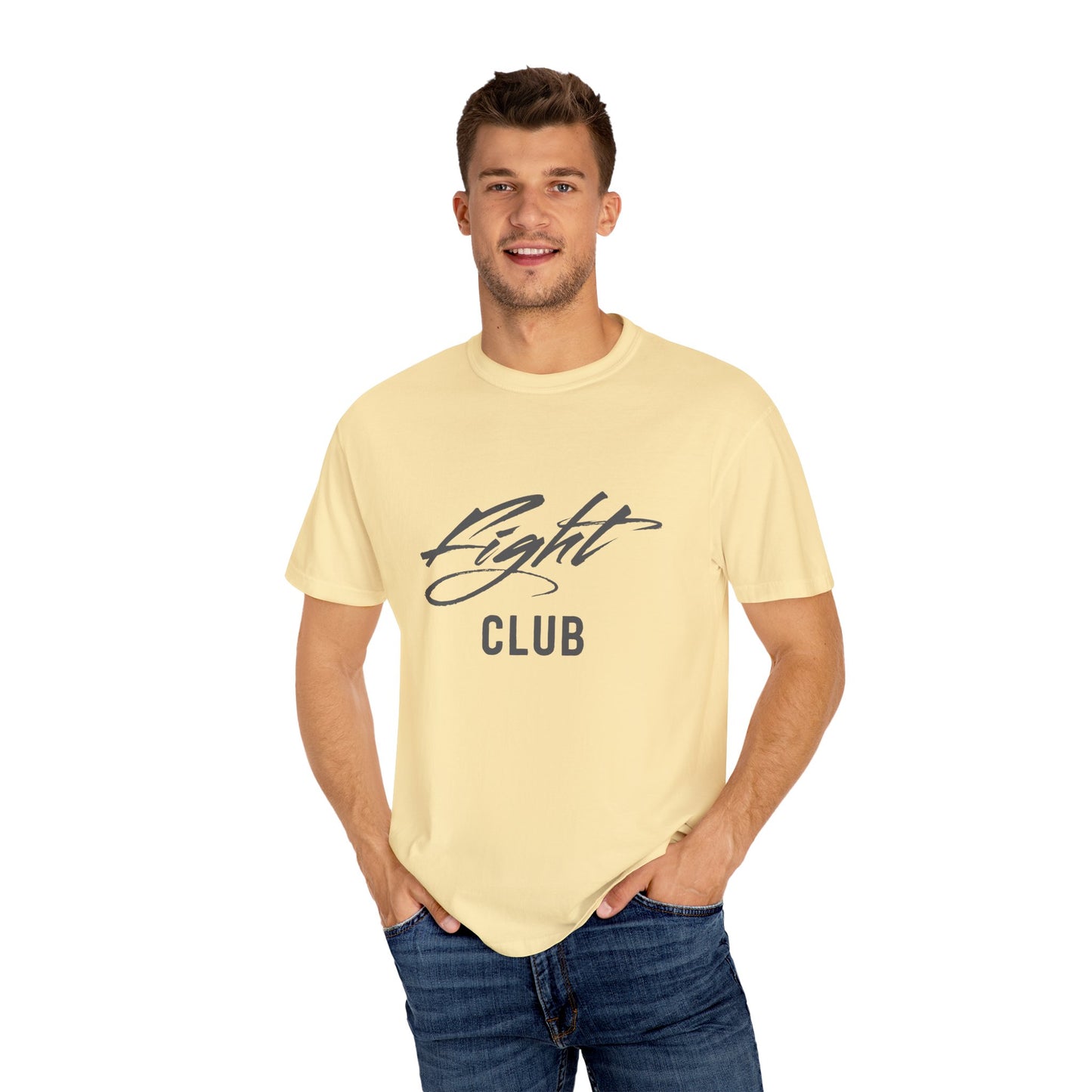 Fight Club Unisex Garment-Dyed T-shirt, Casual Wear, Gift for Movie Lovers, Trendy Outfit, Birthday Present, Comfortable Tee